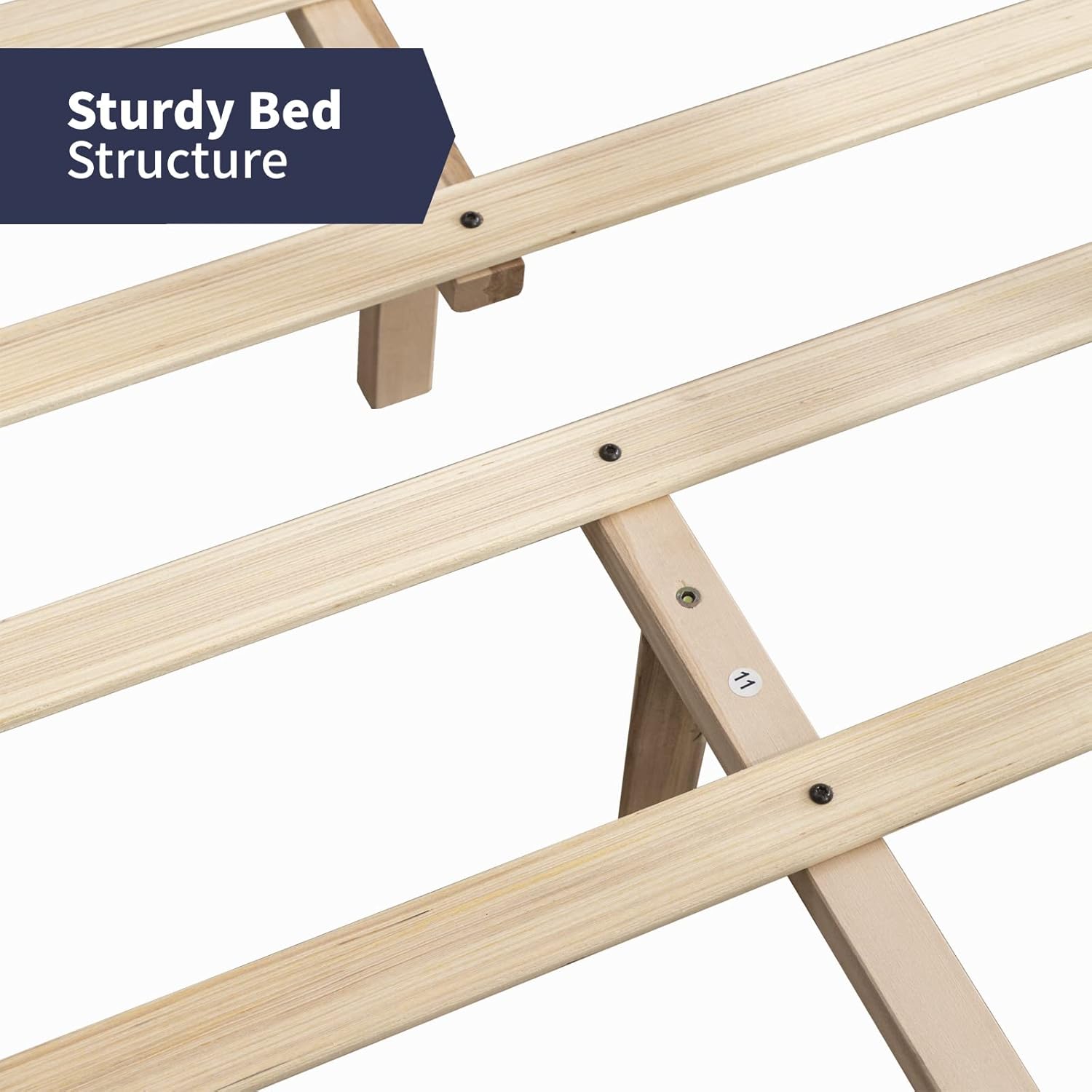 Zafly – Marco de cama matrimonial para niños, marco de cama infantil con cabecera tapizada, cabecera y estribo curvados, marco de cama de madera de