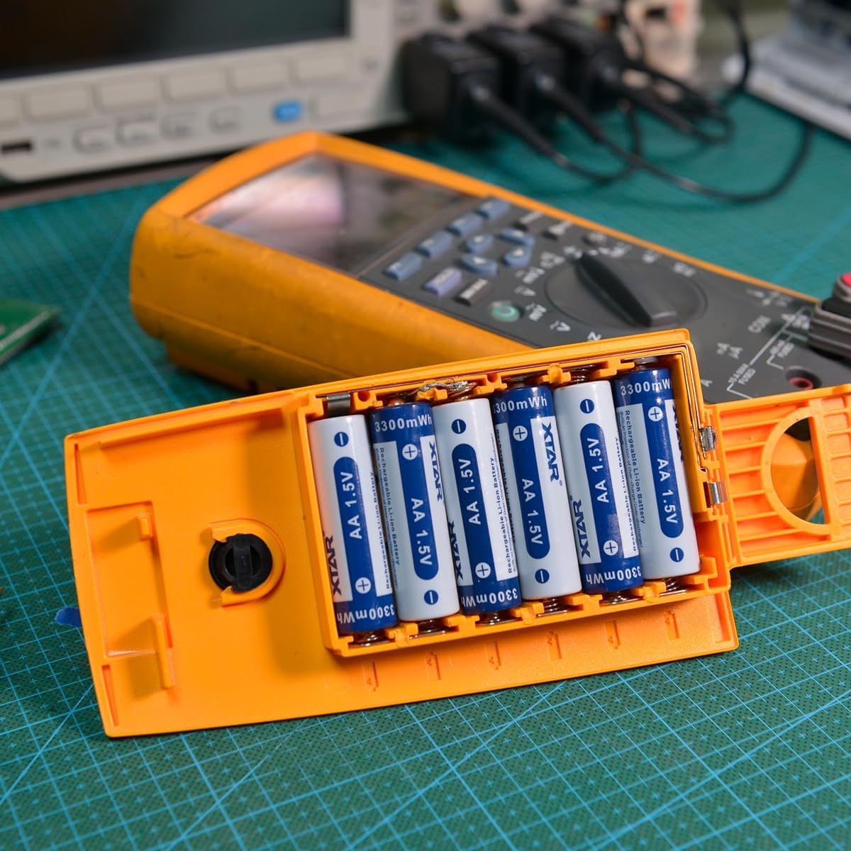 XTAR Baterías AA recargables de 1.5 V 3300 mWh para una salida de potencia estable en multímetros Fluke que utilizan baterías AA de 1.5 V (4