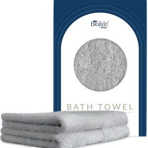 Bio Bidet by Bemis Juego de toallas de lujo, altamente absorbentes, súper suaves, ligeras, de secado rápido, toalla de baño de 55 x 27.5 pulgadas Bio Bidet by Bemis Juego de toallas de lujo, altamente absorbentes, súper suaves, ligeras, de secado rápido, toalla de baño de 55 x 27.5 pulgadas