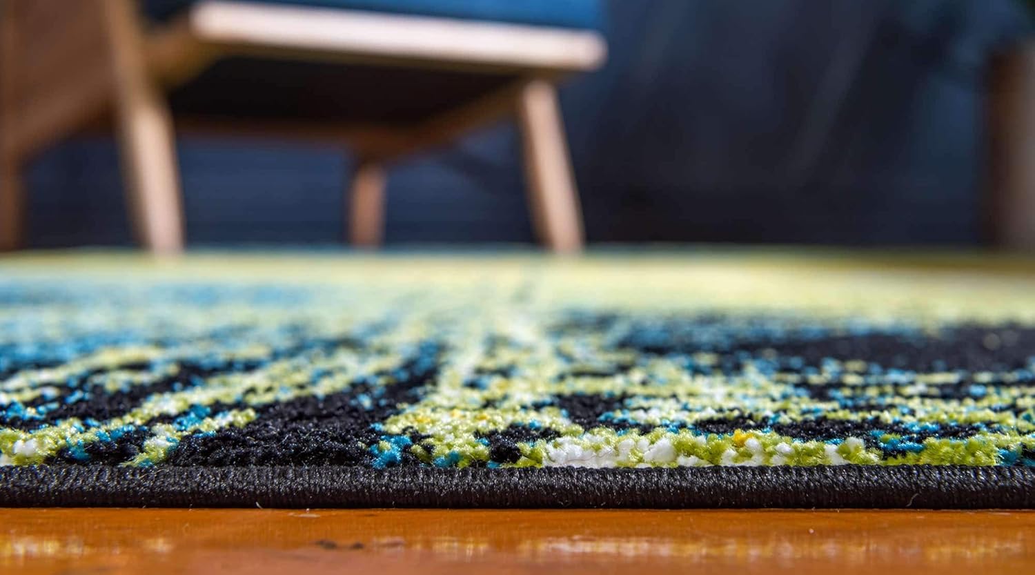 Unique Loom colección Lyon – Alfombra abstracta y moderna
