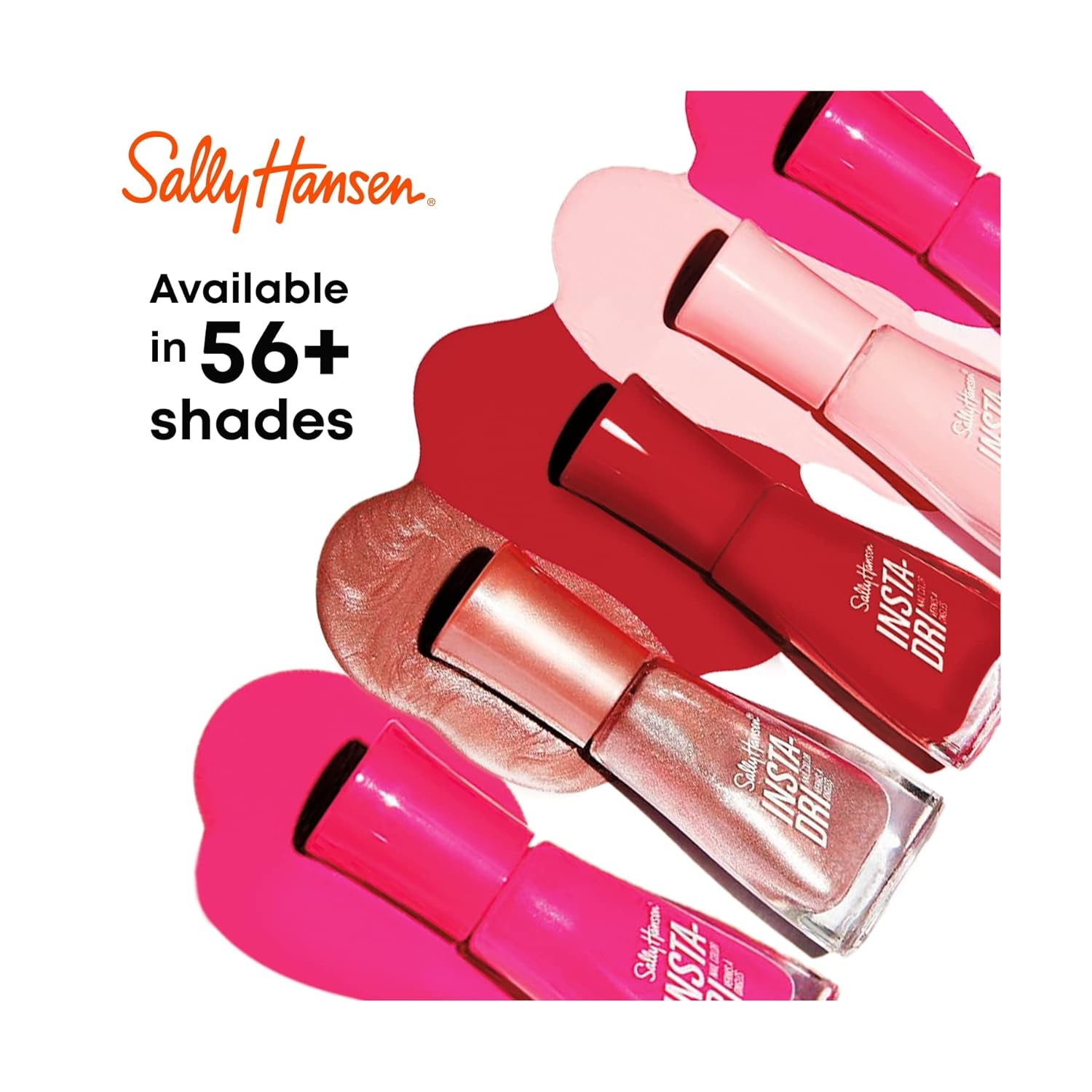 Sally Hansen Insta-Dri – Esmalte para uñas Time to Indi-go de la colección City Chic en color índigo de 0.31 onzas líquidas
