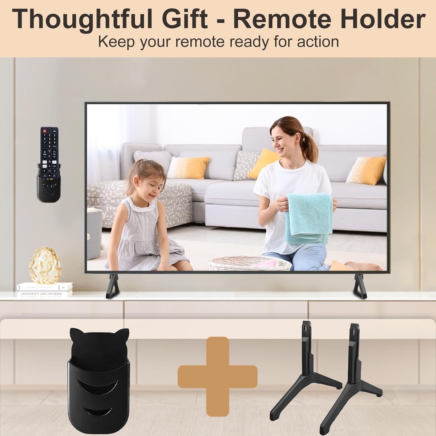 Soporte de TV para reemplazo de patas de TV Samsung, para UN50TU7000FXZA UN50TU700DFXZA UN55TU7000FXZA UN55TU700DFXZA UN58TU7000FXZA UN58TU700DFXZA