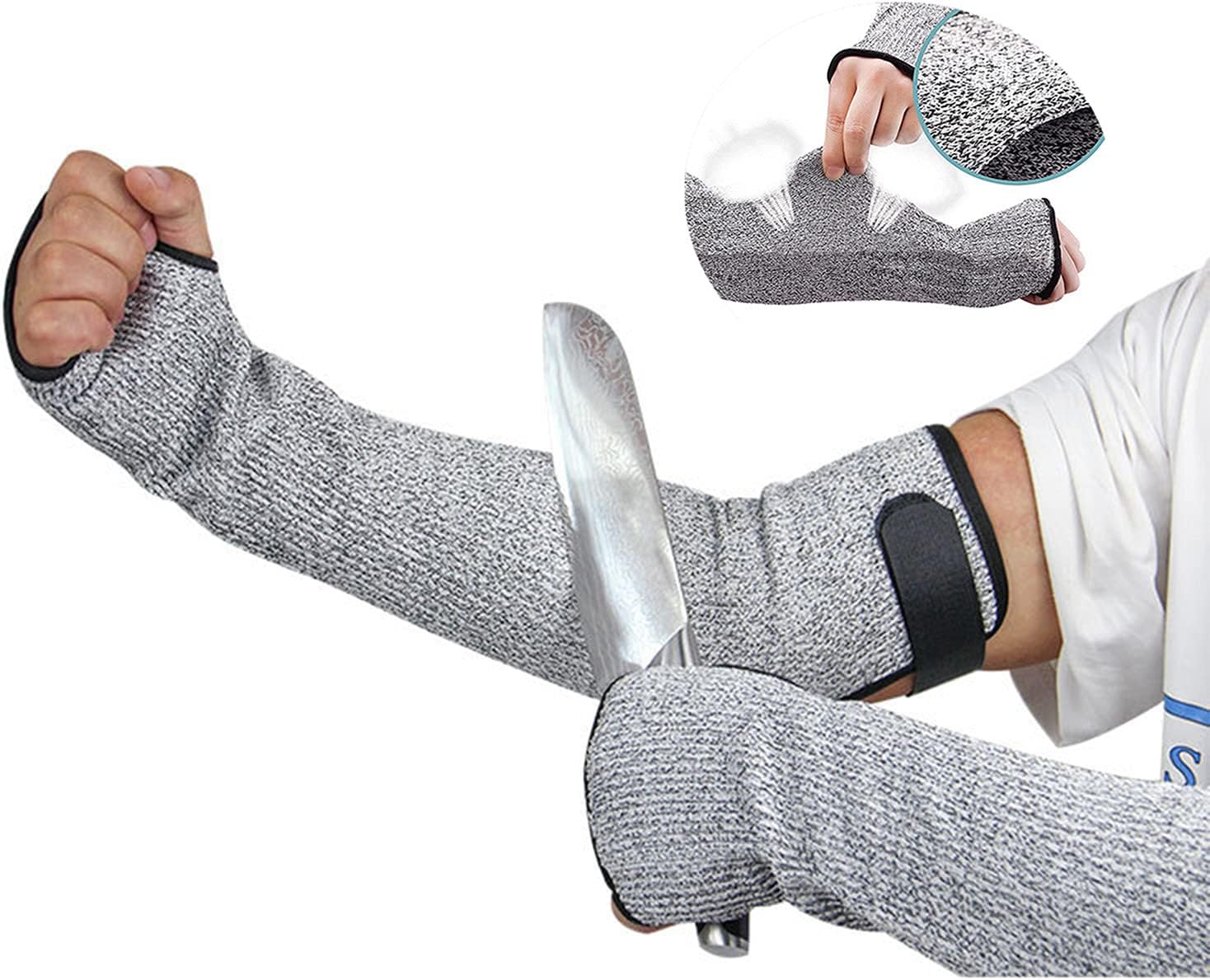 Manga de protección para brazos, manga de protección de brazo de seguridad de nivel 5, manga protectora anticortes, resistente a las quemaduras,