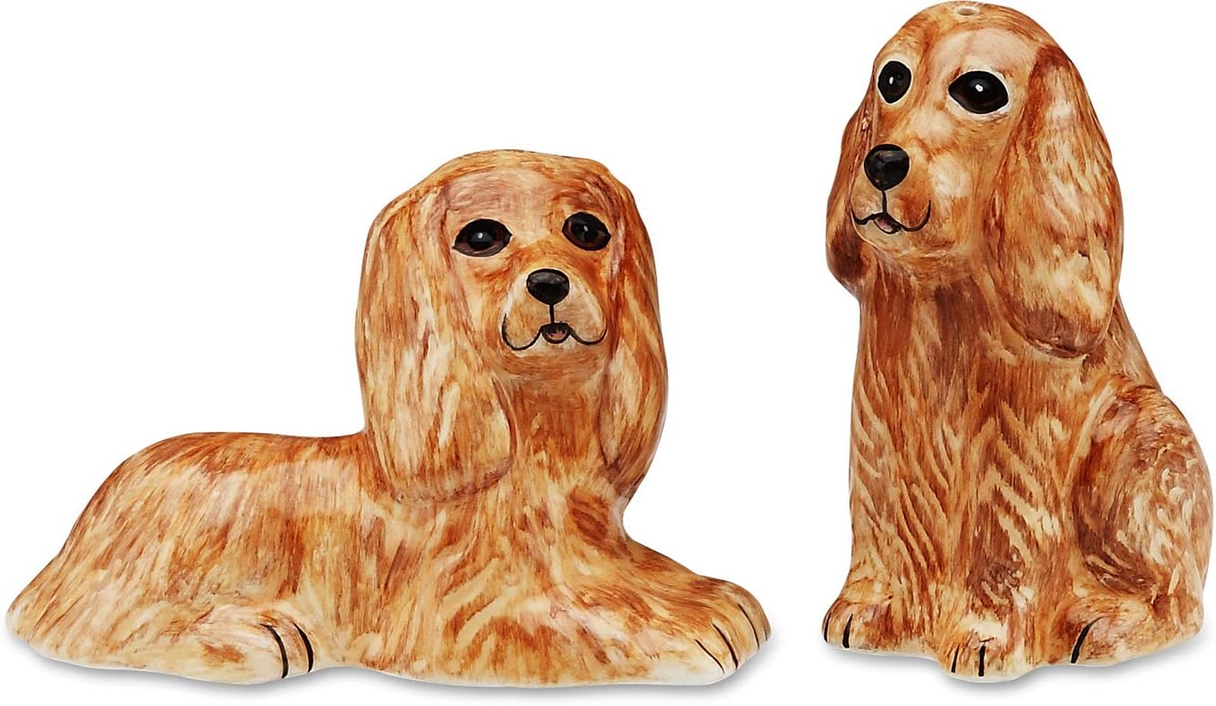 Pavilion-Rescue Me Now Cocker Spaniel – Juego de salero y pimentero