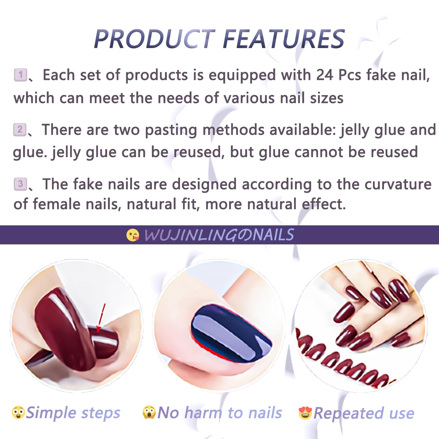 Uñas postizas a presión de almendra, uñas postizas cortas color rosa nude, diseño de mariposa y ojos, uñas postizas con diseños, uñas brillantes de