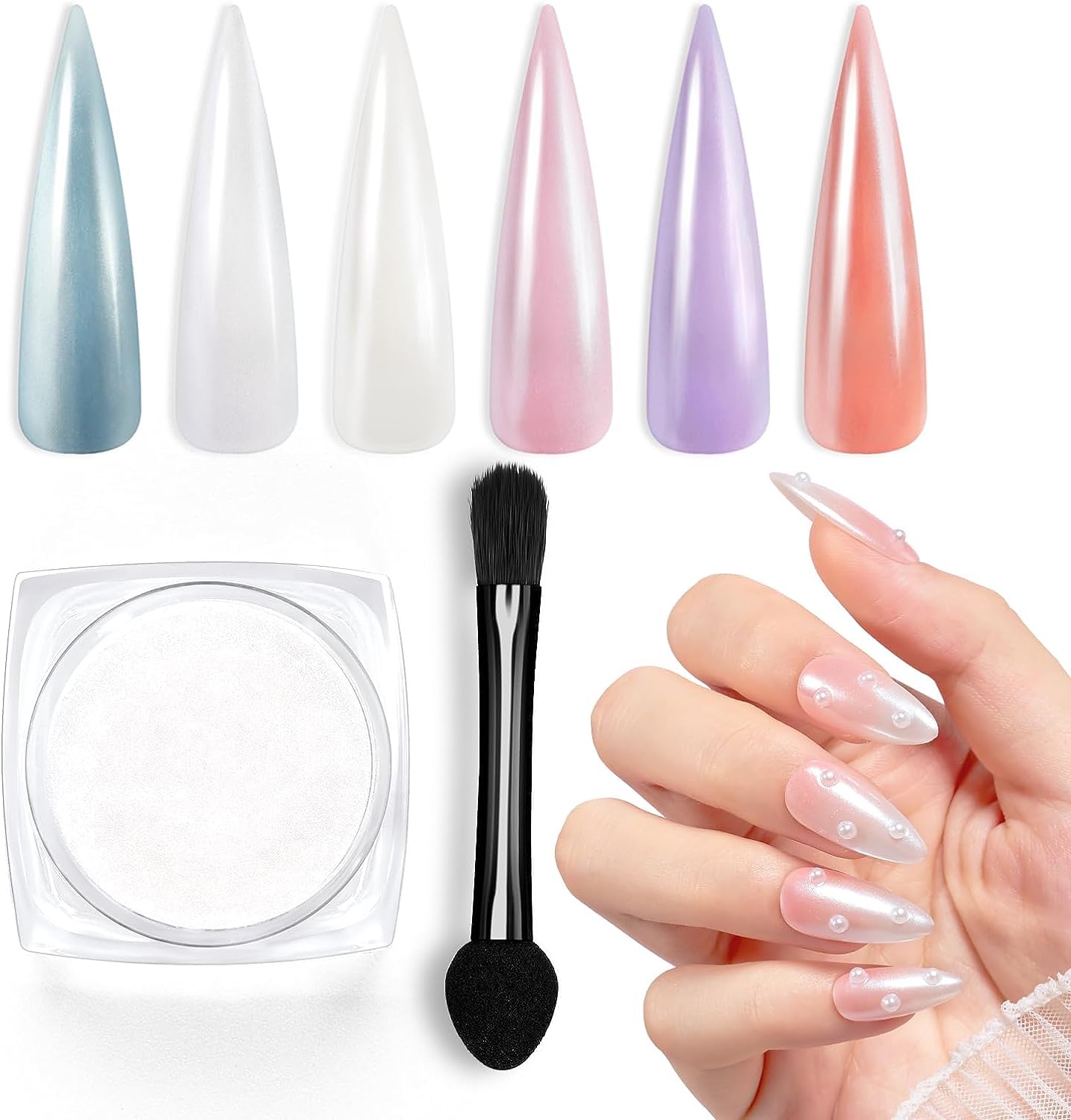 beetles Gel Polish Beetles – Juego de 20 esmaltes de uñas de gel, colección Euphoria de medianoche, morado, azul, rosa intenso, esmalte de gel con