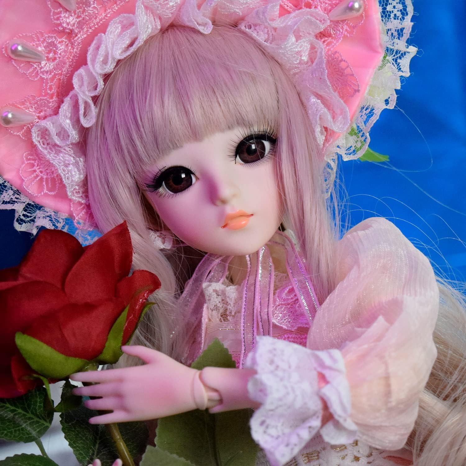 Proudoll Muñeca BJD de 13 de 23.6 in, 24 pulgadas, muñecas articuladas con bola SD, vestido de princesa, zapatos de vestir gratis para cambiar,
