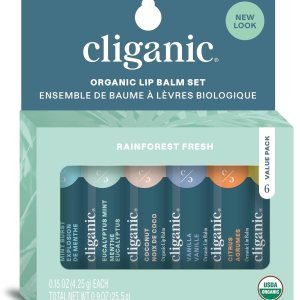 Cliganic USDA Bálsamo labial orgánico  100% mantequilla natural, para labios agrietados y secos Cliganic USDA Bálsamo labial orgánico  100% mantequilla natural, para labios agrietados y secos