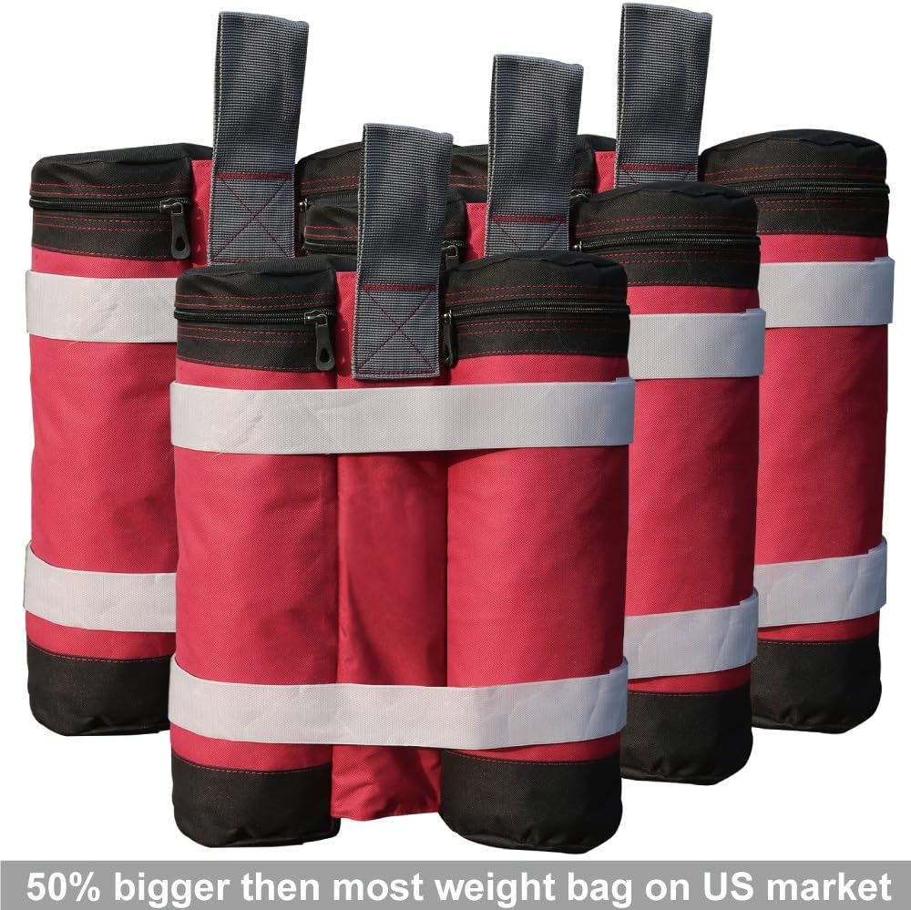 Abccanopy juego de 4 bolsas pesadas para armado de refugio instantáneo de calidad superior y de alta resistencia, de 55 lb cada una, en más de 20
