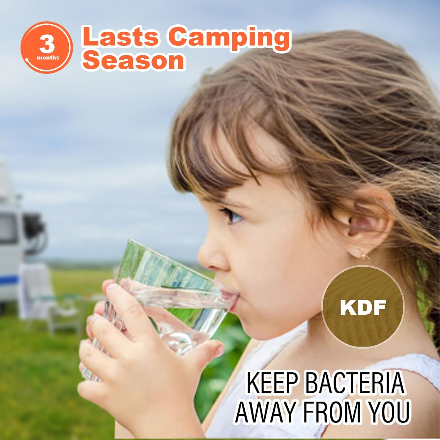 WELLUCK Filtro de agua en línea para autocaravana que reduce el cloro y el olor, 4 paquetes de accesorios de filtro de manguera de agua para camping