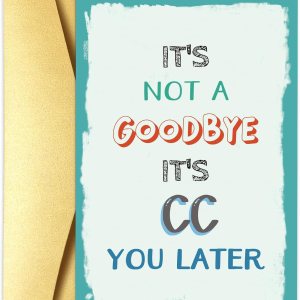 Tarjeta de despedida para compañero de trabajo, regalo de despedida para jefe amigo del trabajo, divertida tarjeta de jubilación para mujeres y Tarjeta de despedida para compañero de trabajo, regalo de despedida para jefe amigo del trabajo, divertida tarjeta de jubilación para mujeres y