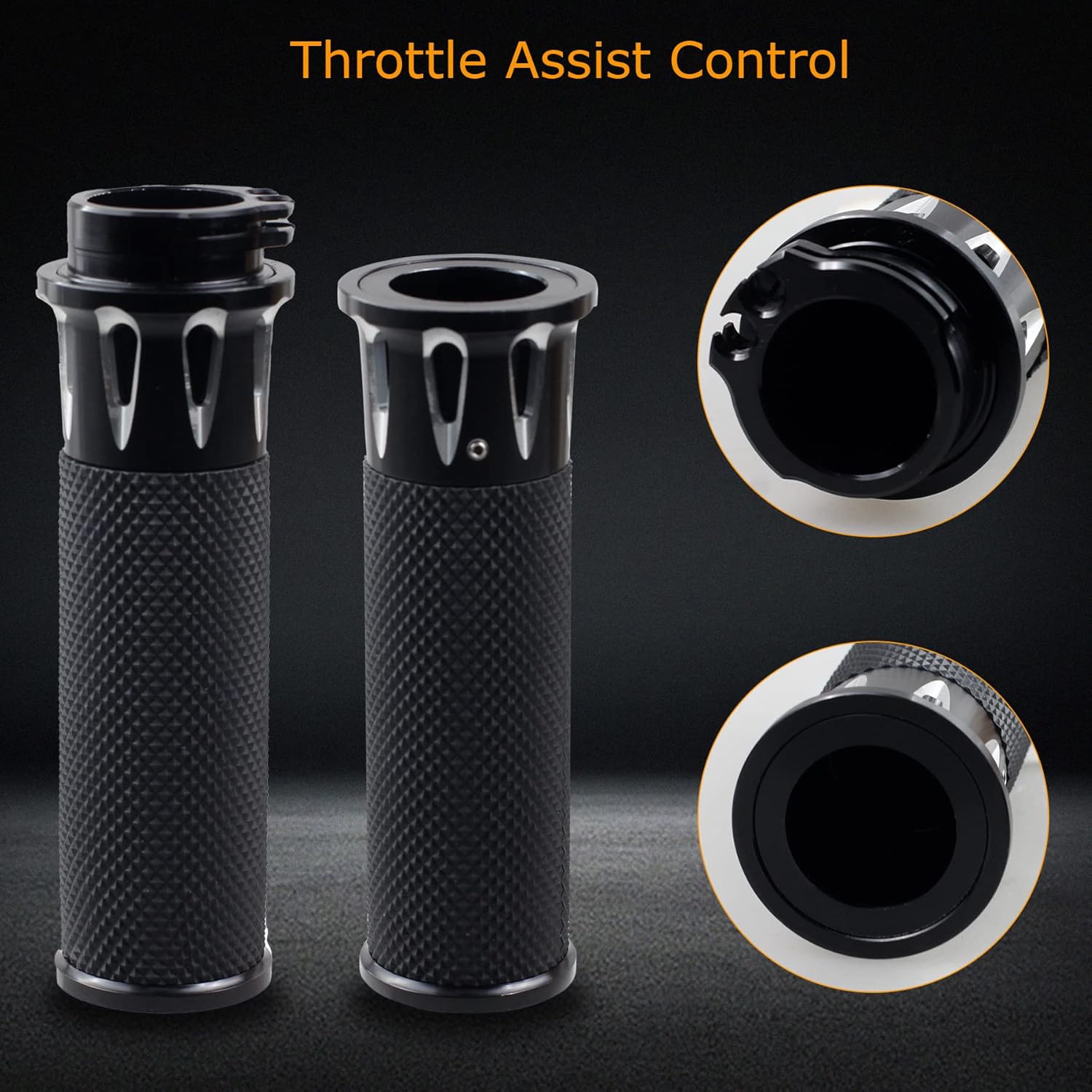 NTHREEAUTO Empuñaduras de manillar de 1 pulgada  0.984 in para motocicleta, agarre universal compatible con Harley Sportster Iron 883 Dyna Road