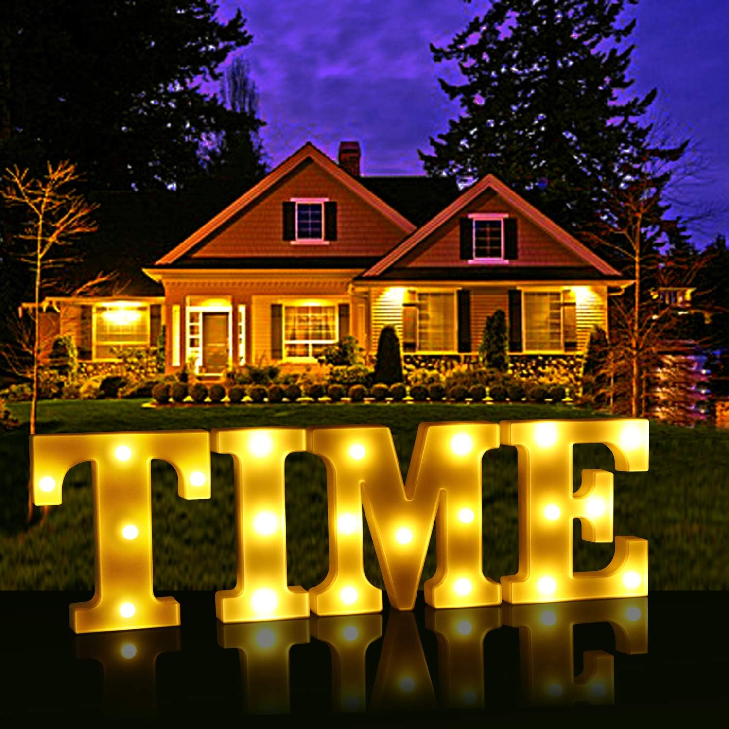 Luces LED de marquesina, 26 letras iluminadas, letras del alfabeto, producto perfecto para luz nocturna, boda, cumpleaños, fiesta, hogar, bar,