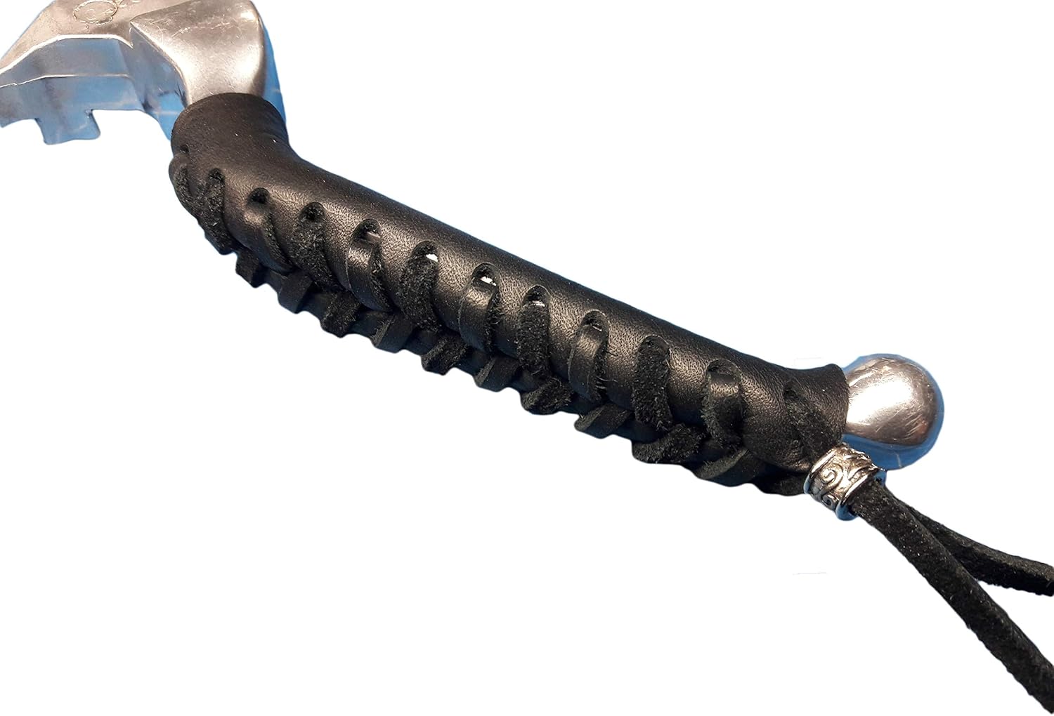 MCD – Fundas de palanca de motocicleta de cuero negro resistente para motocicletas HD, sin flecos
