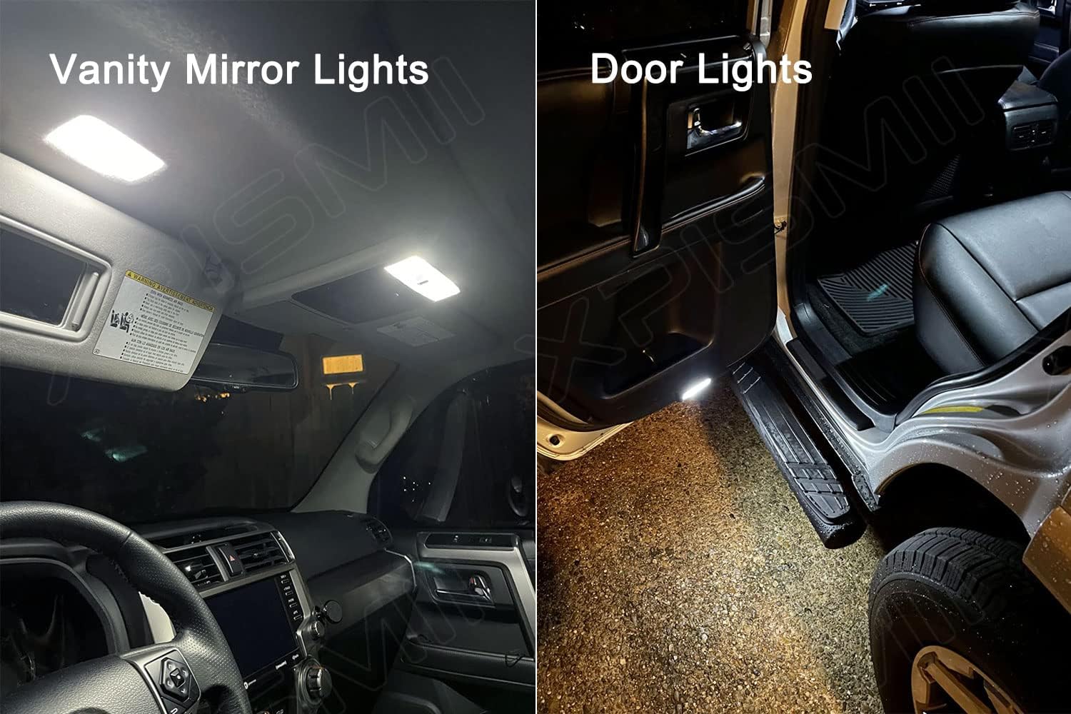 Paquete de 16 luces LED blancas para interiores de Toyota 4Runner 2010 2011 2012 2013 2014 2015 2016 2017 2018 2019 2020 2021 2022, con diagrama de
