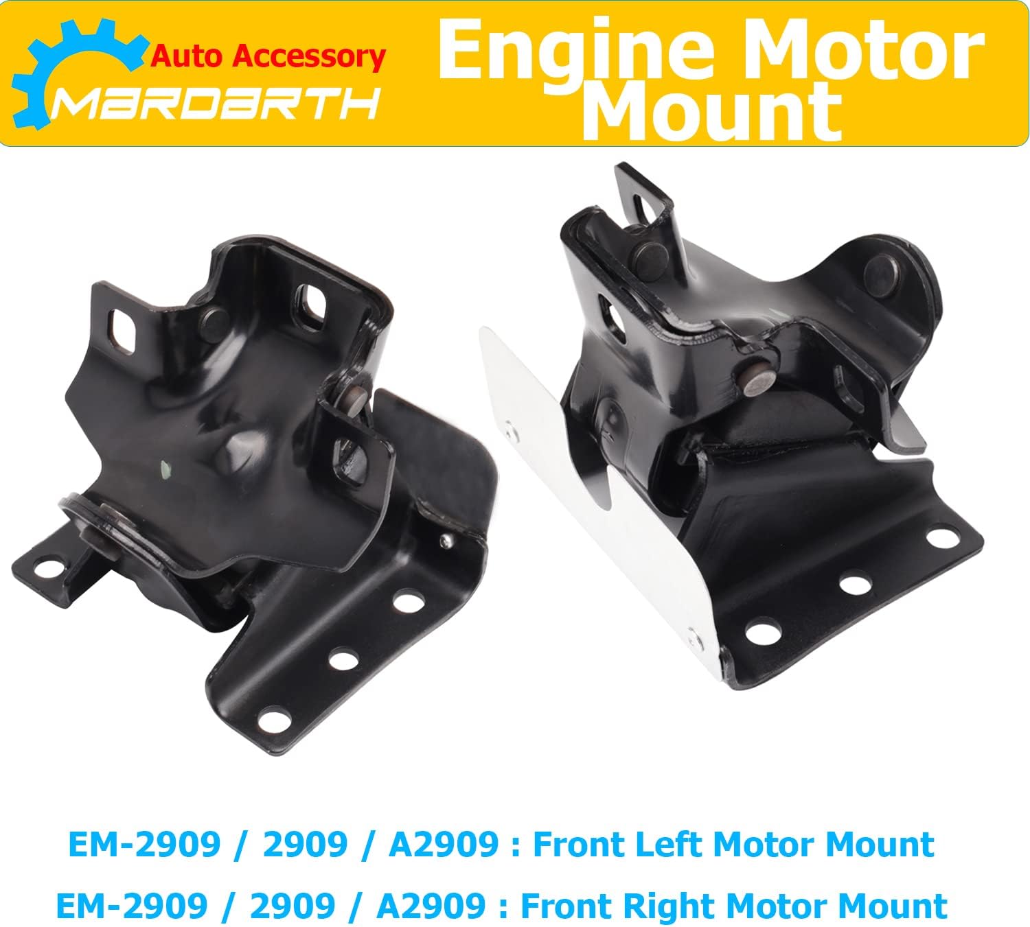 Soportes de motor izquierdo y derecho 2 piezas para 99-06 Silverado Tahoe Sierra 1500 V8 4.8L 5.3L 6.0L, reemplazar OE A2909 A2909