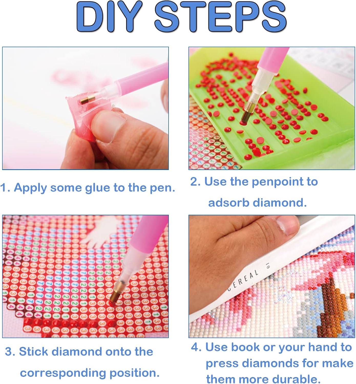 Kit de pintura de diamantes de imitación para adultos, kit de pintura de diamante 5D, pintura de diamantes de imitación de cristal de taladro