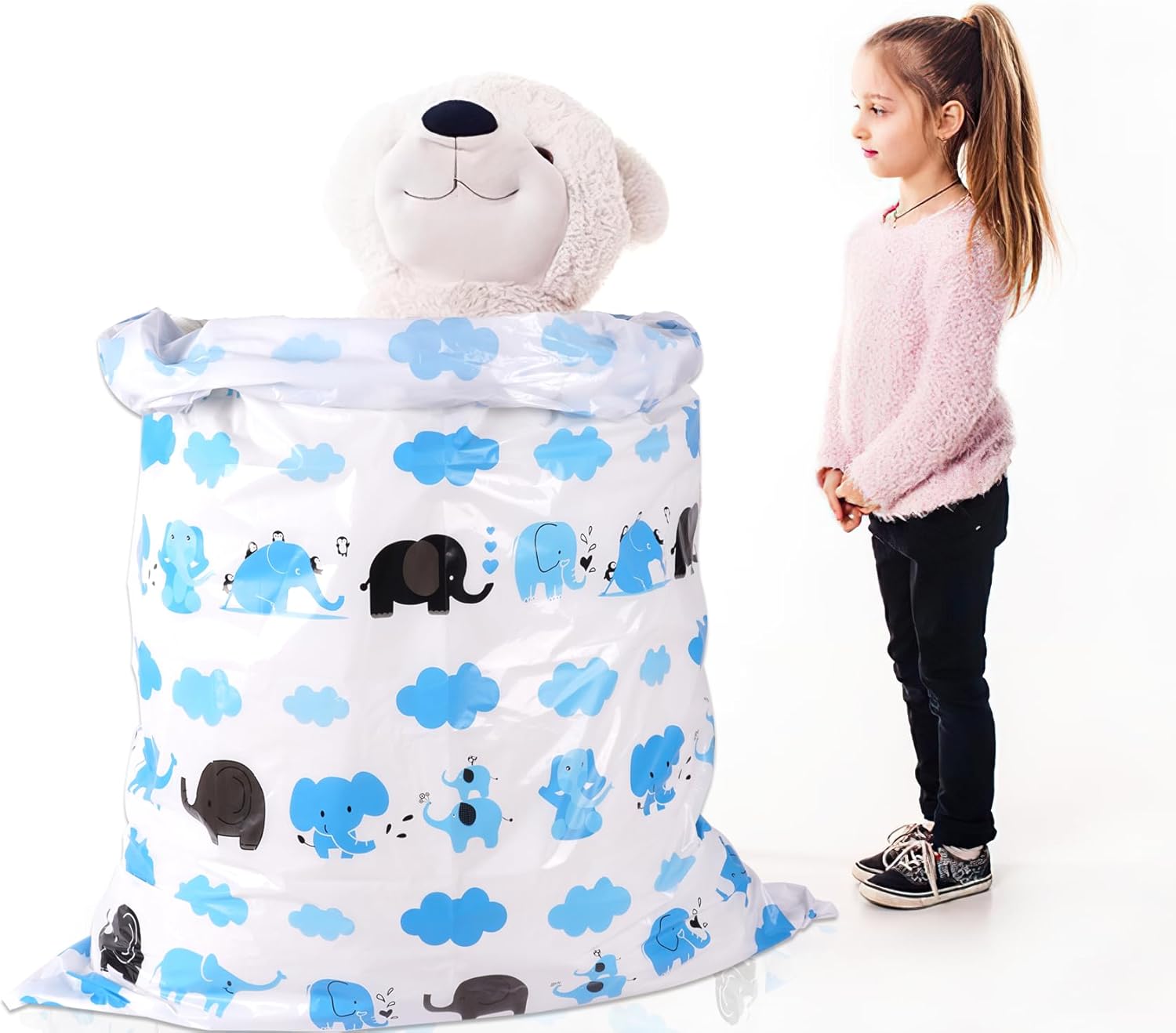ysmile Bolsa de regalo de plástico extra grande para baby shower, bolsa de regalo Elphant Jumbo 60 pulgadas Bolsa de regalo para niños de gran