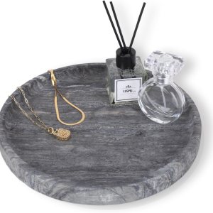 WORHE Bandeja de mármol natural para baño, tocador, mostrador o decoración del hogar, bandeja decorativa noble para velas, perfumes, joyas, plantas, WORHE Bandeja de mármol natural para baño, tocador, mostrador o decoración del hogar, bandeja decorativa noble para velas, perfumes, joyas, plantas,