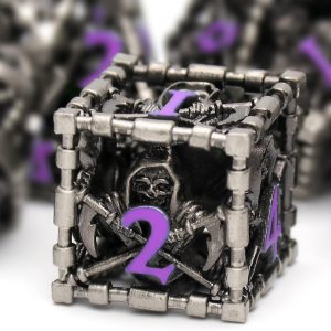 DND – Juego de dados poliédricos para Dungeons and Dragons, juego de rol de metal, dados D&D, dados HNCCESG huecos de la parca, dados D y D para DND – Juego de dados poliédricos para Dungeons and Dragons, juego de rol de metal, dados D&D, dados HNCCESG huecos de la parca, dados D y D para