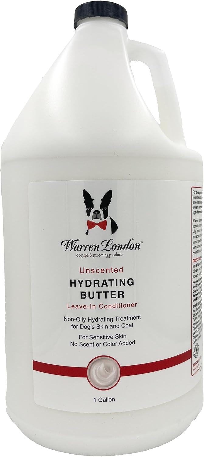 Warren London Acondicionador hidratante sin enjuague para mascotas para perros  Loción para piel y pelaje  Acondicionador de aloe para cachorros y