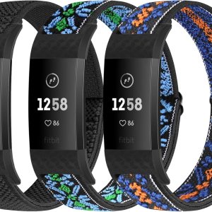 Bandas compatibles con Fitbit Charge 2 bandas para mujeres y hombres, edición clásica y especial, correa de repuesto de nailon elástico ajustable Bandas compatibles con Fitbit Charge 2 bandas para mujeres y hombres, edición clásica y especial, correa de repuesto de nailon elástico ajustable