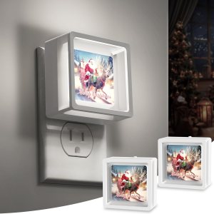 DORESshop Luz nocturna de Papá Noel con sensor de luz del atardecer al amanecer, ideal para Feliz Navidad, decoración navideña y decoración del DORESshop Luz nocturna de Papá Noel con sensor de luz del atardecer al amanecer, ideal para Feliz Navidad, decoración navideña y decoración del