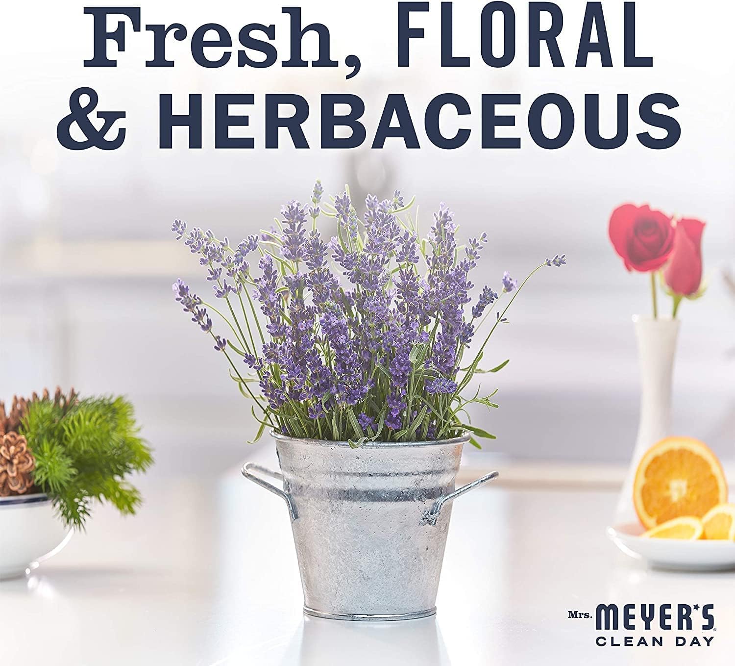Mrs. Meyer’s Clean Day Spray para ventana, lavanda, botellas de 24 onzas (paquete de 6)
