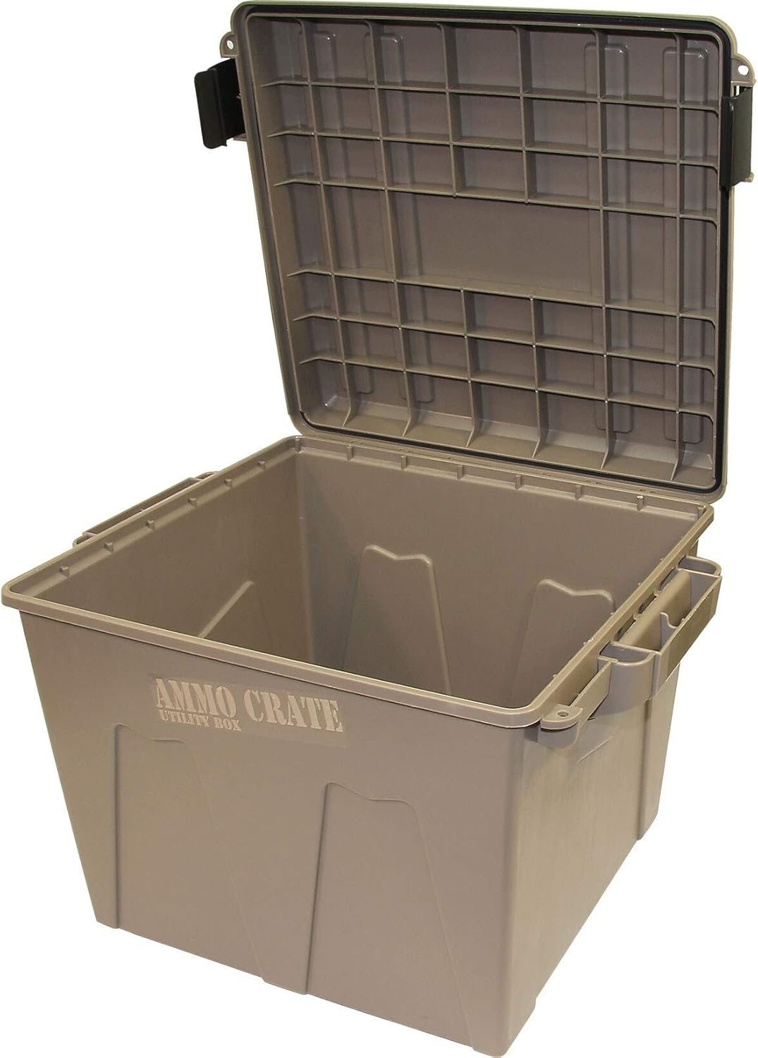 MTM ACR12-72 Caja de munición para almacenamiento en seco de engranajes y caja de munición dividida MTM, tierra oscura