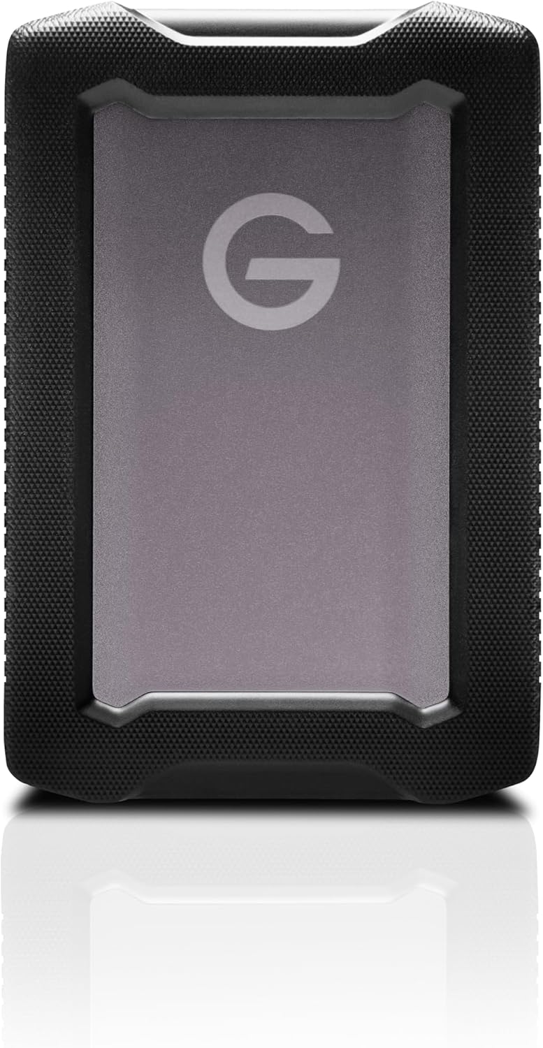 SanDisk Professional 4TB G-Drive ArmorATD – Disco duro externo portátil resistente y duradero, USB-C, USB 3.2 Gen 1 – SDPH81G-004T-GBA1D