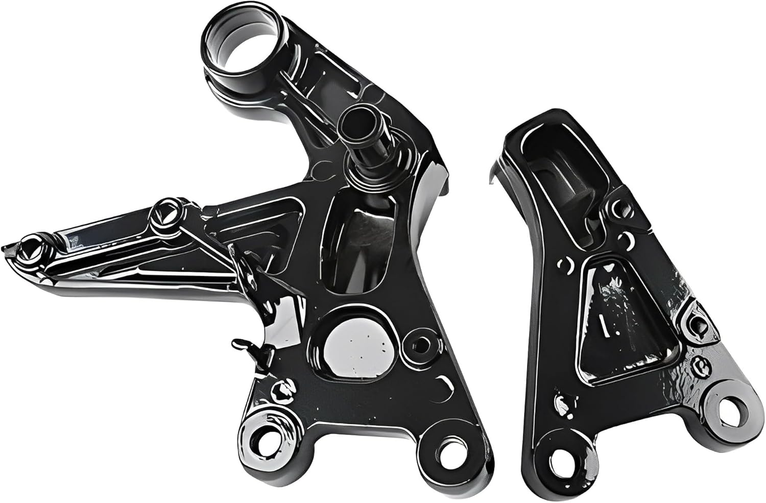 Juego de soportes de estriberas delanteras para Honda CBR1000RR 2008-2015 (delantero-negro)