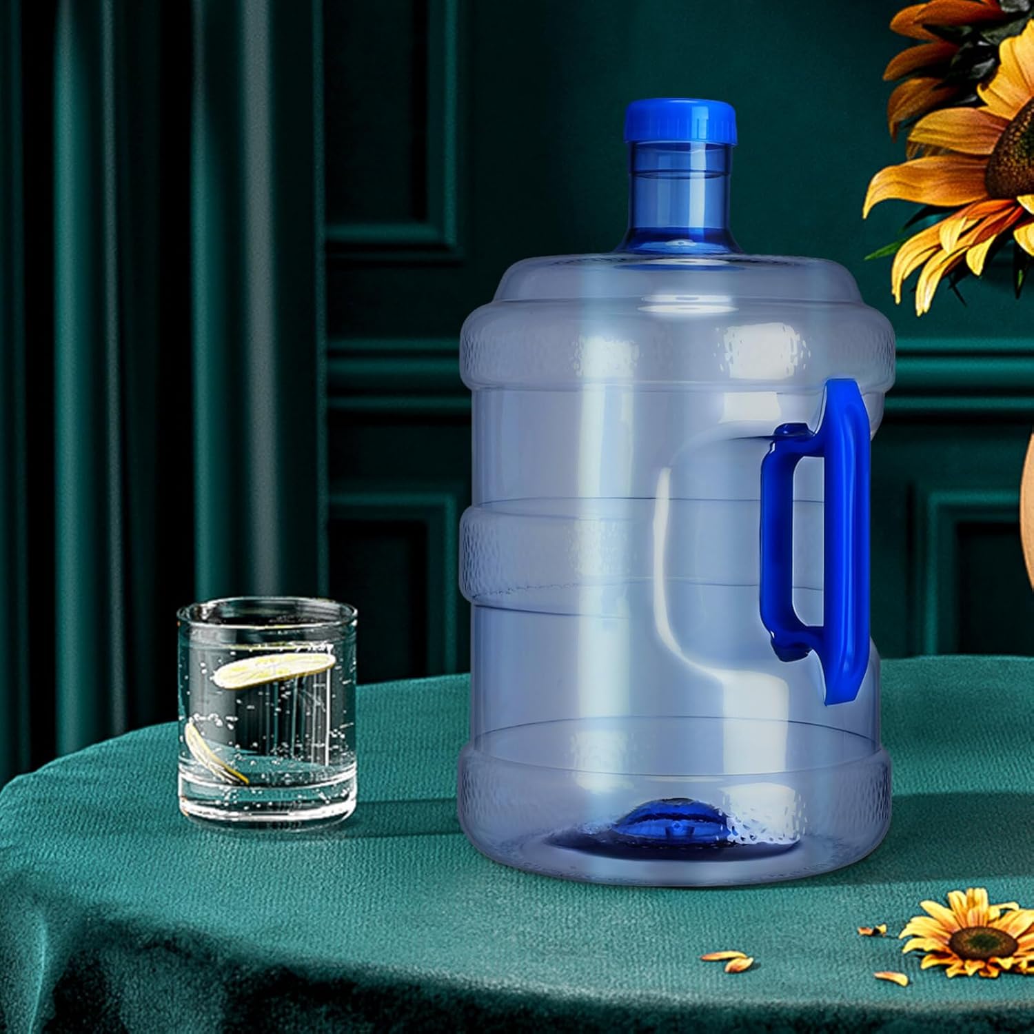 MAGICLULU Contenedor de agua con tapa para acampar, deportes al aire libre, viajes, 1 uds