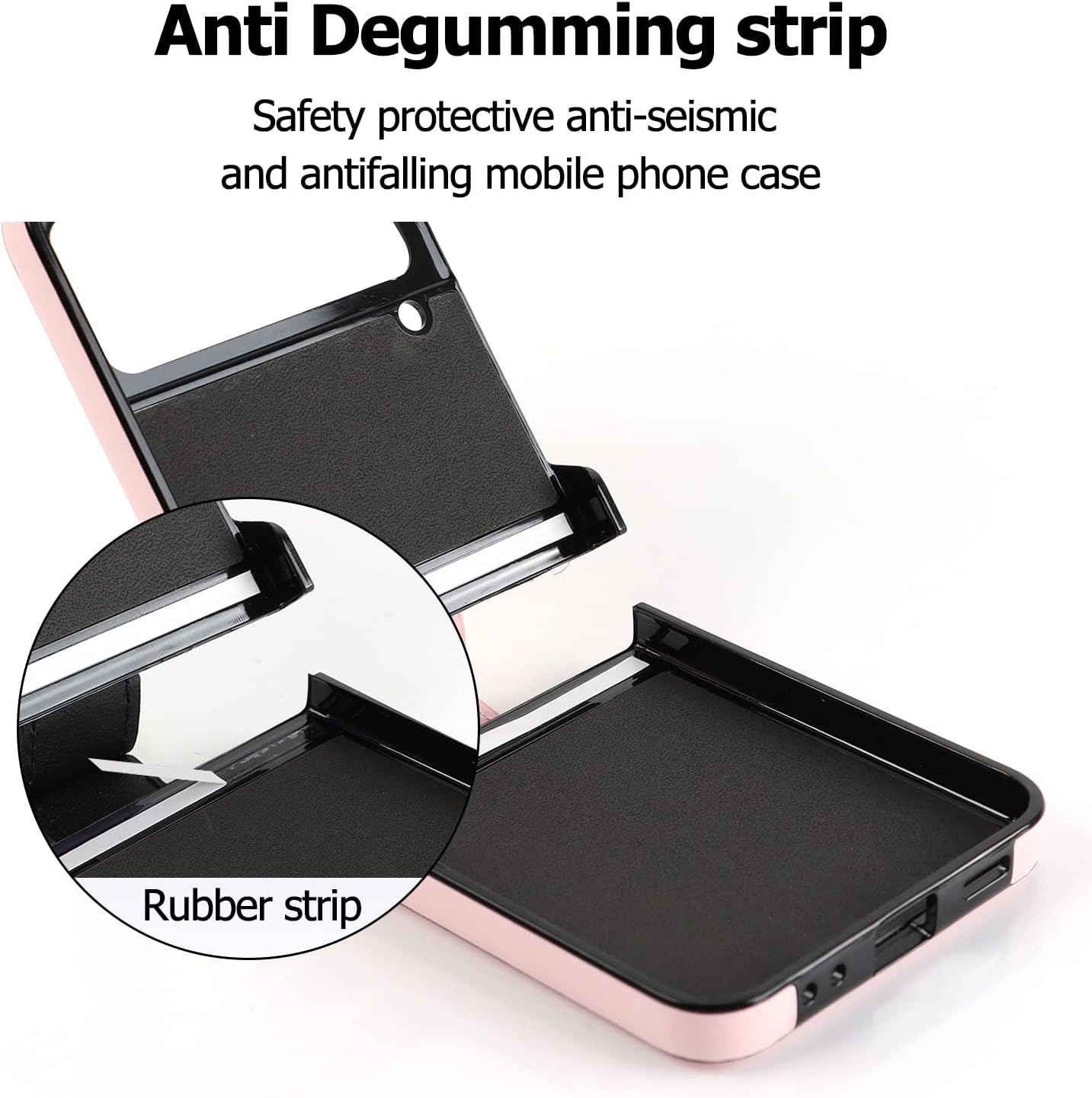 Asuwish Funda de teléfono para Samsung Galaxy Z Flip 4 5G 2022 con anillo, delgada, a prueba de golpes, resistente piel sintética, accesorios de