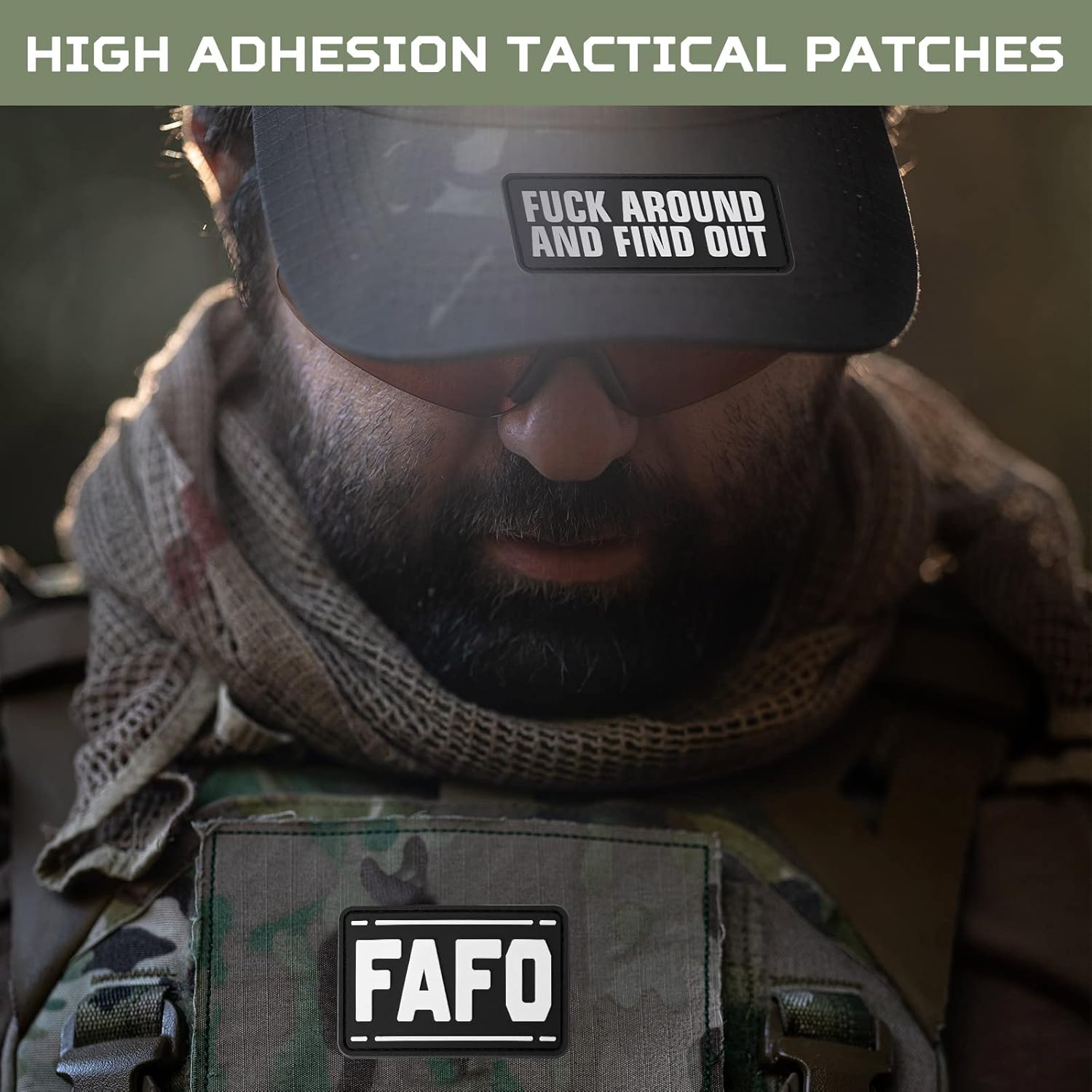 FAFO Parche de PVC  2 piezas de parches para follar y averiguar, divertido parche táctico, parche de gancho y bucle de moral militar para mochilas,
