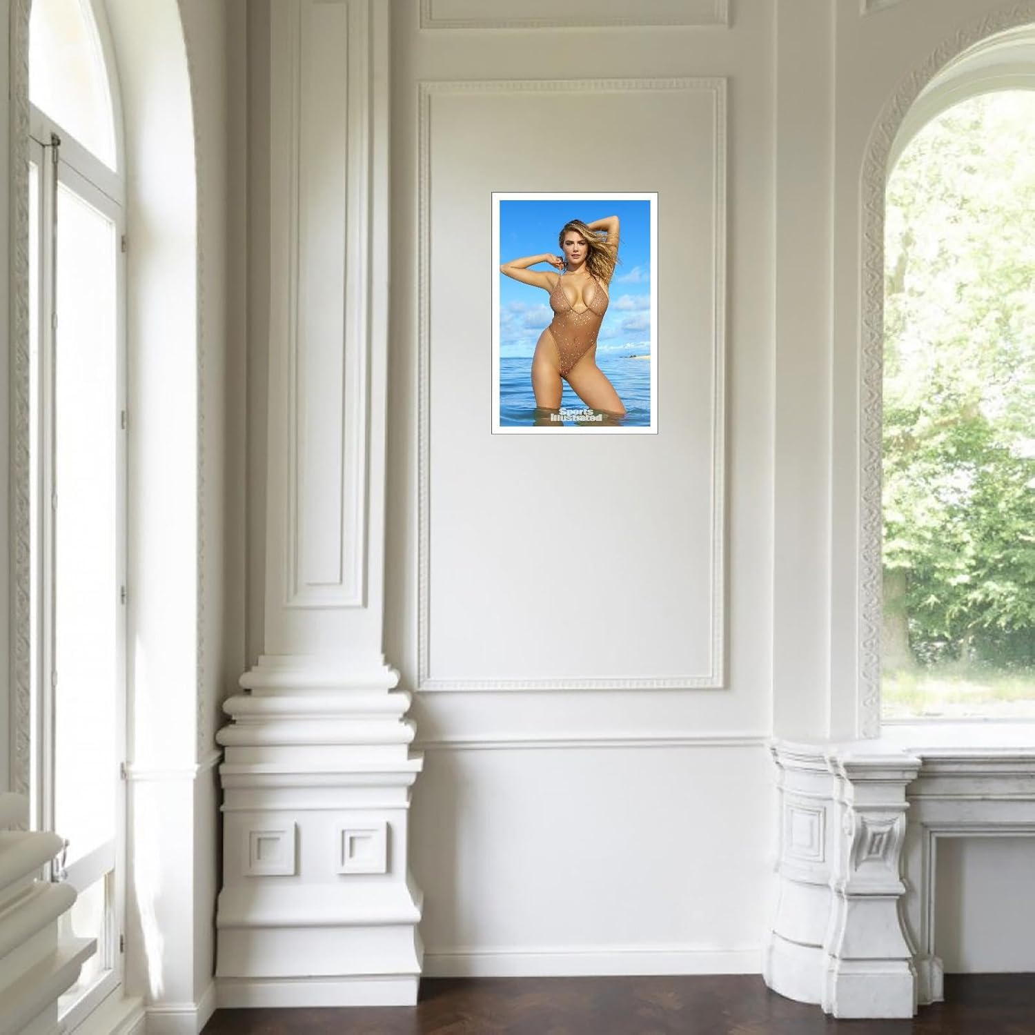 JESCTA Kate Upton – Póster hermoso y sexy en lienzo, modelos, arte de pared para decoración del hogar y la oficina, sin marco, 24 x 16 pulgadas