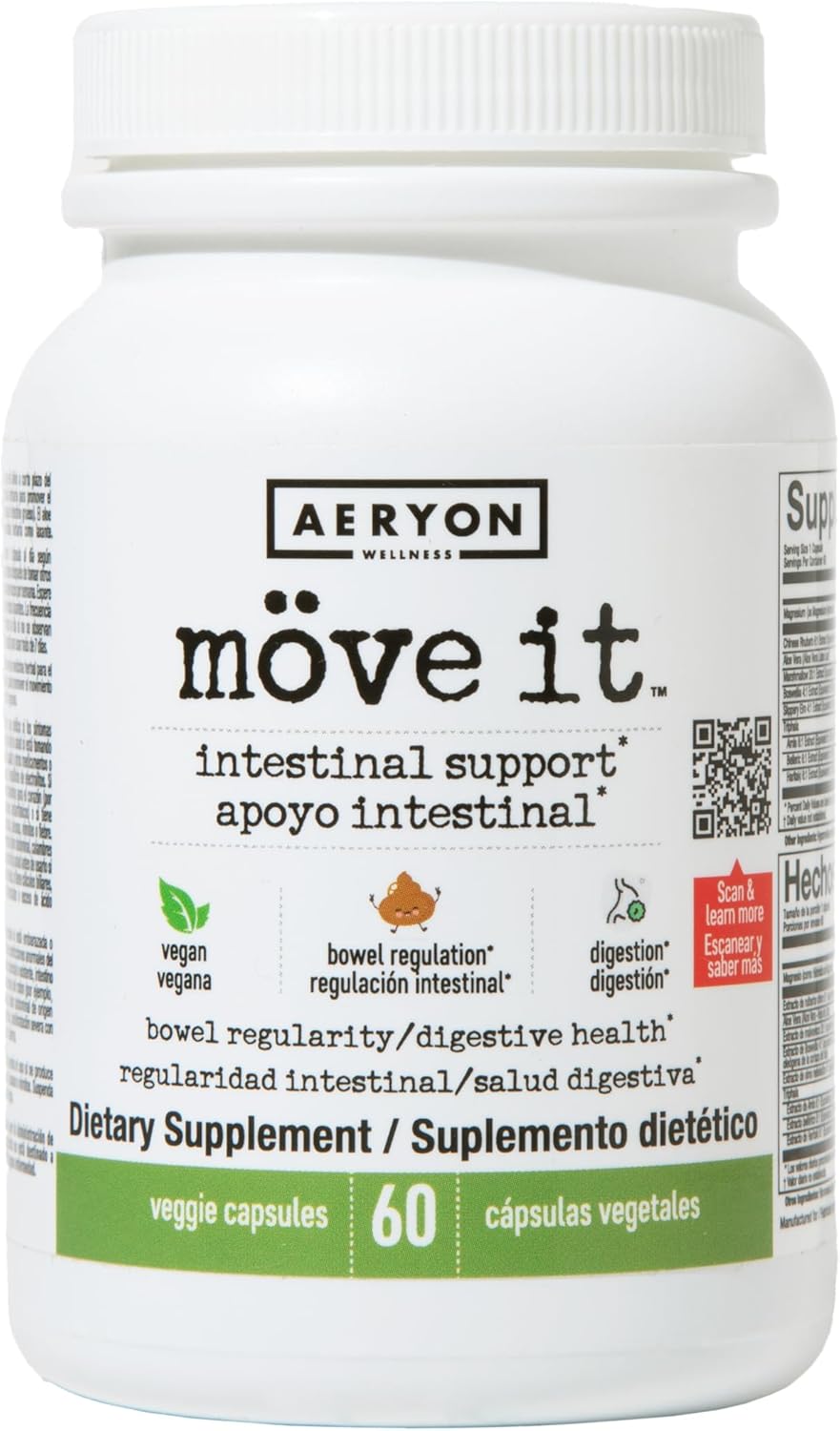 Möve it – Suavizantes de heces para mujer de Aeryon Wellness  Limpiador de colon sin laxantes totalmente natural y desintoxicante para perder peso