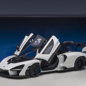 Auto Art Models McLaren Senna Vision Pure White and Black 118 Model Car by Autoart 76075 Auto Art Models McLaren Senna Vision Pure White and Black 118 Model Car by Autoart 76075