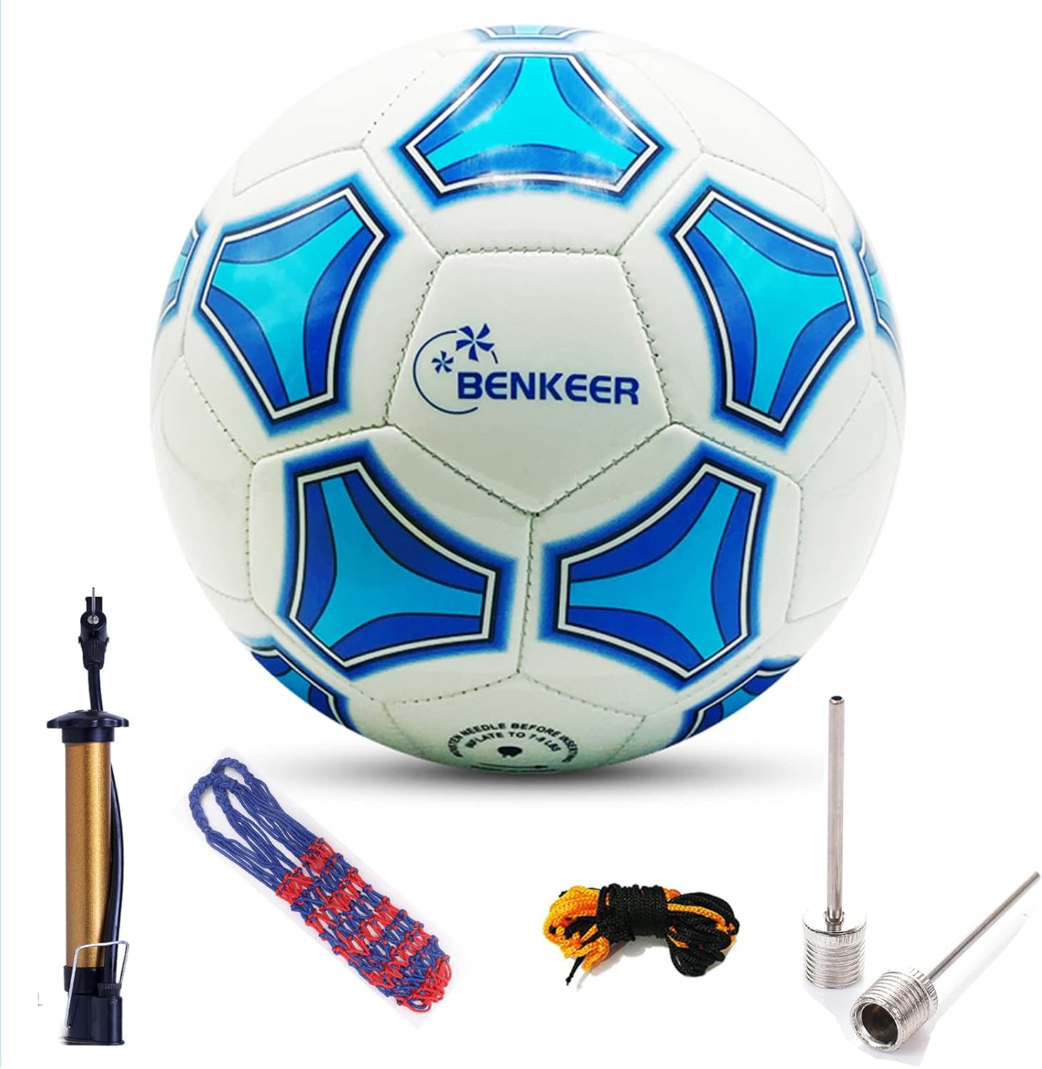 Benkeer Balones de fútbol que brillan en la oscuridad, tamaño 345, regalos de fútbol para niños, jóvenes y adultos, pelotas de fútbol tradicionales