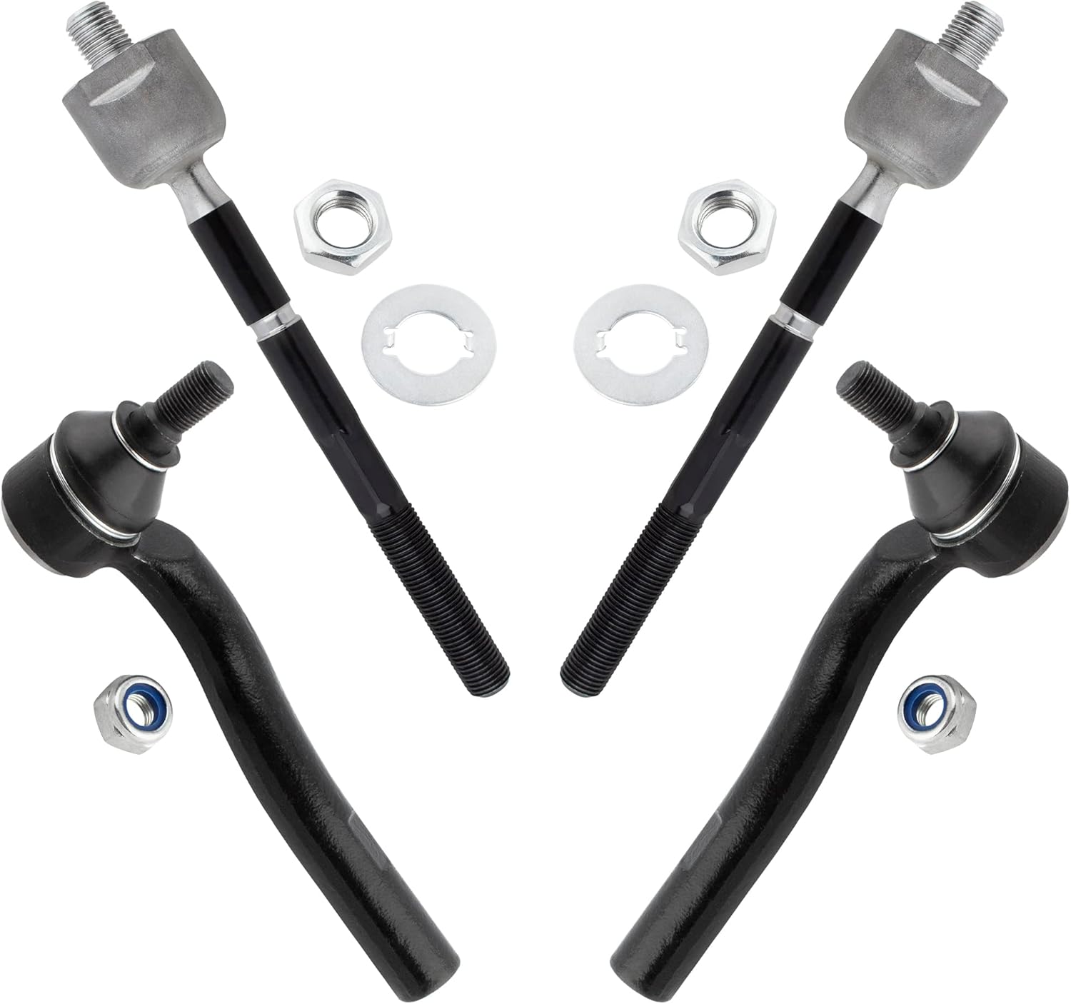 BOXI 4 extremos de barra de acoplamiento delanteros interiores y exteriores aptos para Lexus SC430 2002 2003 2004 2005 2006 2007 2008 2009 2010 Base