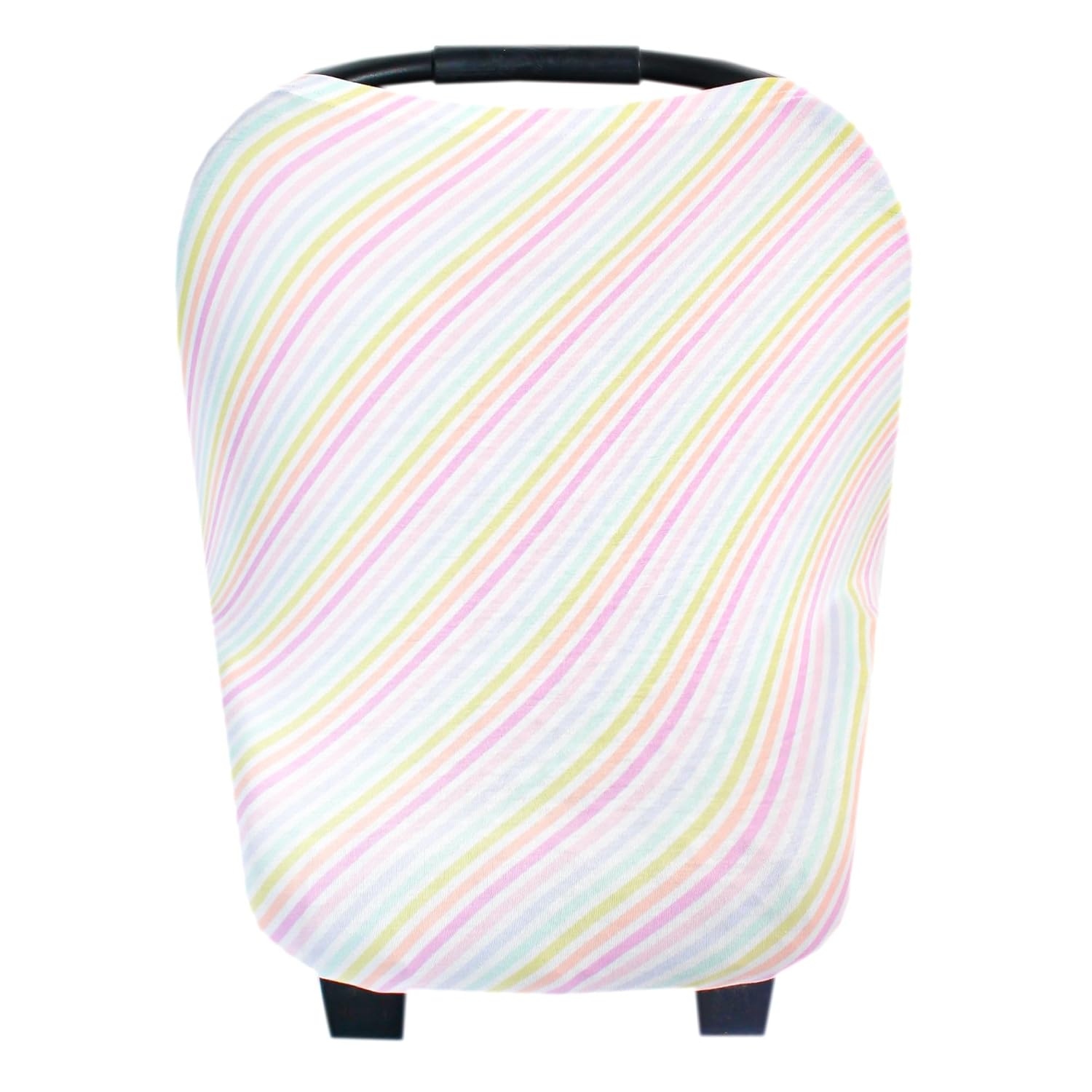 Funda para asiento de coche para bebé, toldo y funda de lactancia multiusos elástica 5 en 1, regalo “Lucky” por Copper Pearl