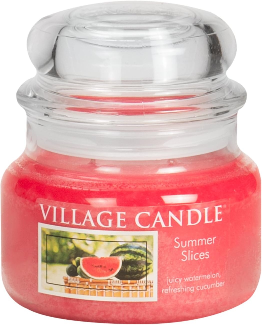 Village Candle Summer Slices – Vela perfumada en tarro de vidrio de 11 onzas, tamaño pequeño