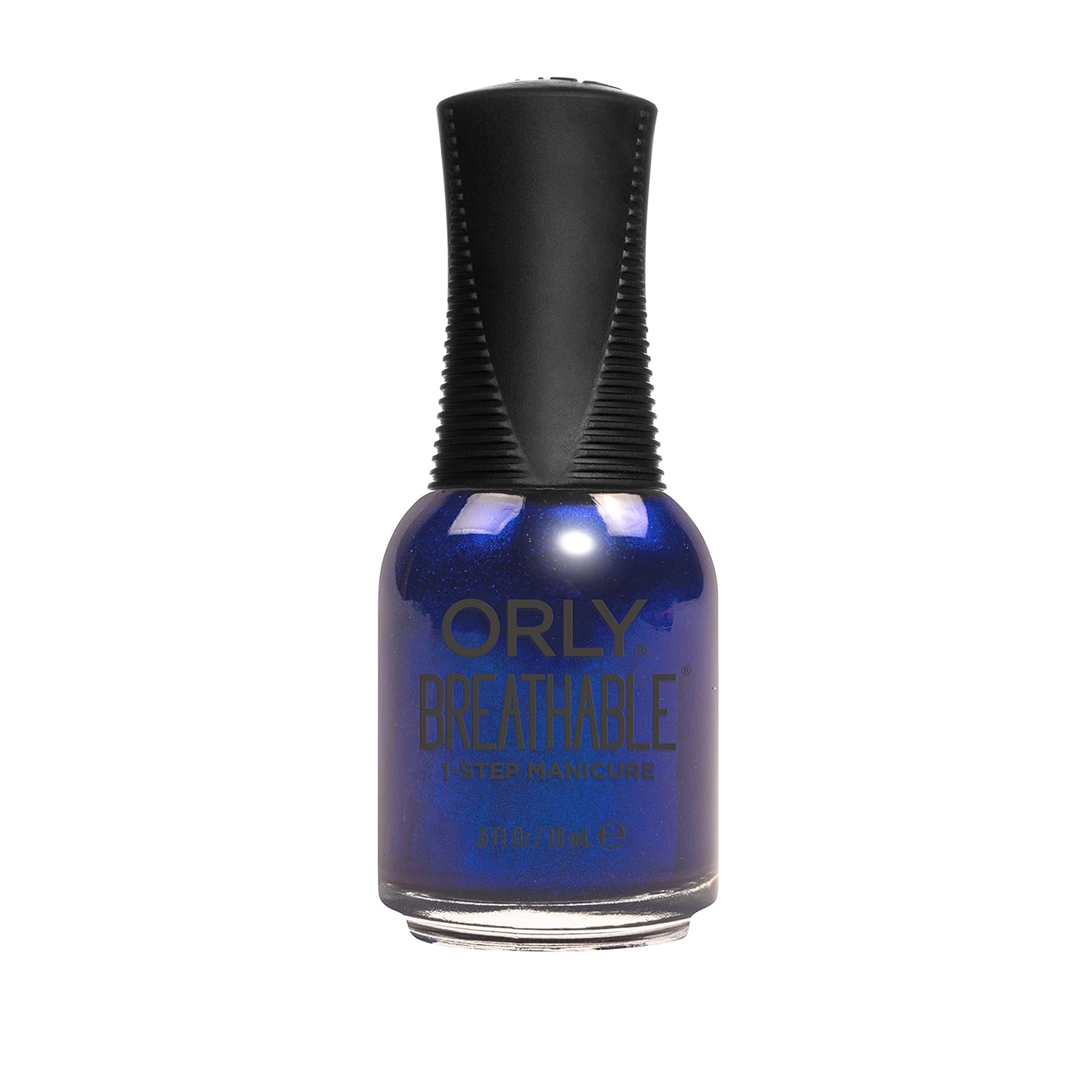 Orly Breathable You’re On Sapphire Cobalt Blue Shimmer – Tratamiento de esmalte de uñas + color infundido con aceite de argán, vitamina B5 Pro +