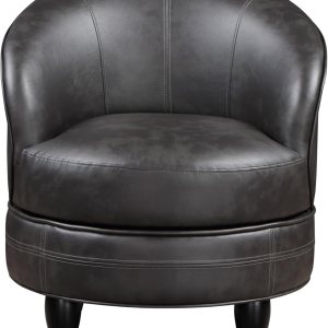 Steve Silver Muebles Sophia Accent silla gris de la PU, 28.75″ de largo x 28.25″ de profundidad x 32″ de alto Steve Silver Muebles Sophia Accent silla gris de la PU, 28.75″ de largo x 28.25″ de profundidad x 32″ de alto