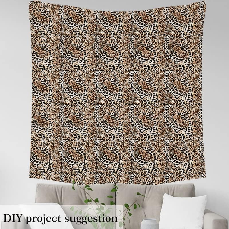 The Yard, tela decorativa con estampado de leopardo para tapicería y proyectos de bricolaje en el hogar, tela impermeable para exteriores, 3 yardas,