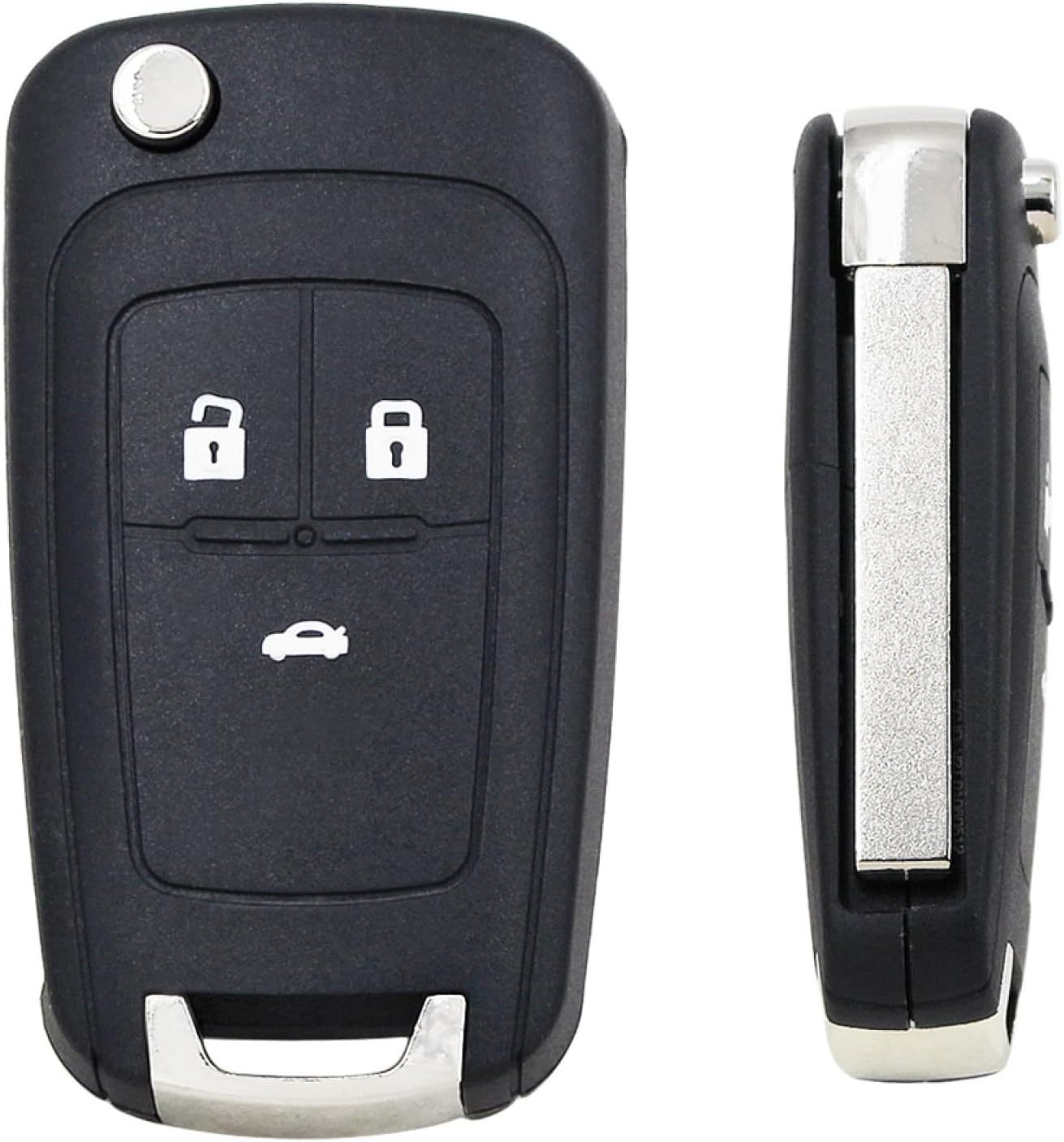 Fundas para llave de coche para Opel Astra Zafira Omega, 3 botones Flip Remote Key Shell HU100 hoja sin cortar