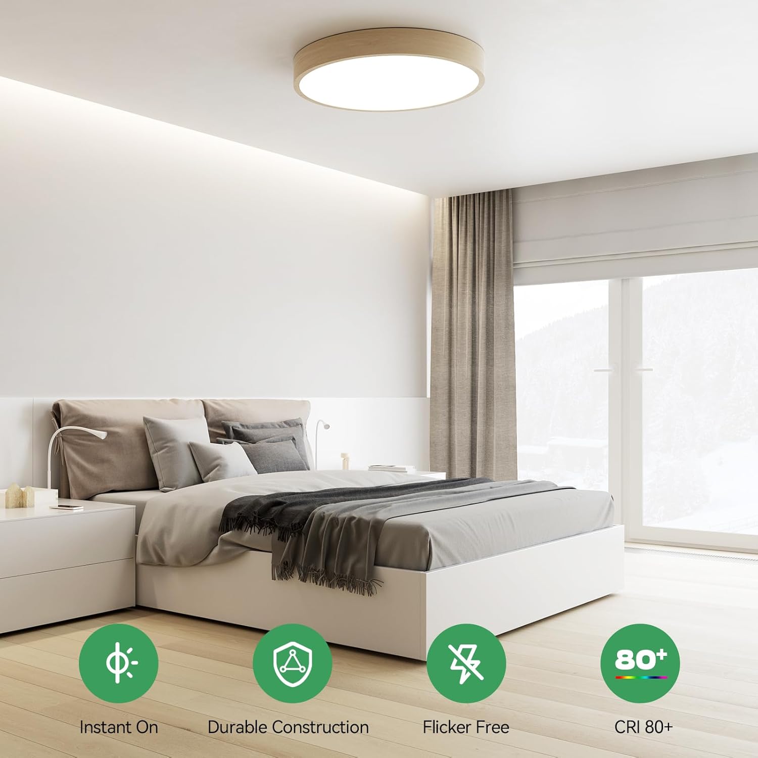 Bombilla LED GU24 regulable de 10 W, luz diurna de 5000 K, 1600 lúmenes (equivalente a 100 W), reemplaza la bombilla CFL de 2 puntas (4 unidades)