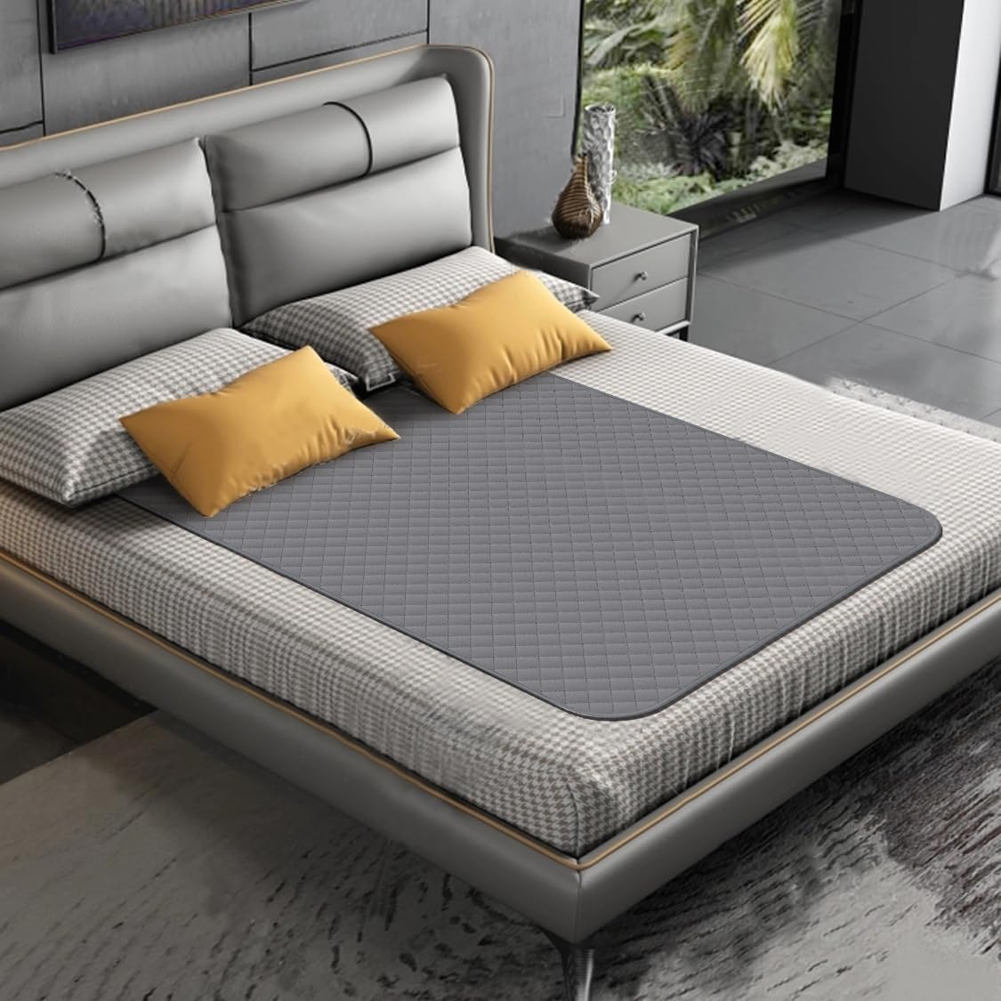 Almohadillas impermeables para cama de 24 x 36 pulgadas (paquete de 4), almohadillas de incontinencia para cama, almohadillas de cama lavables,