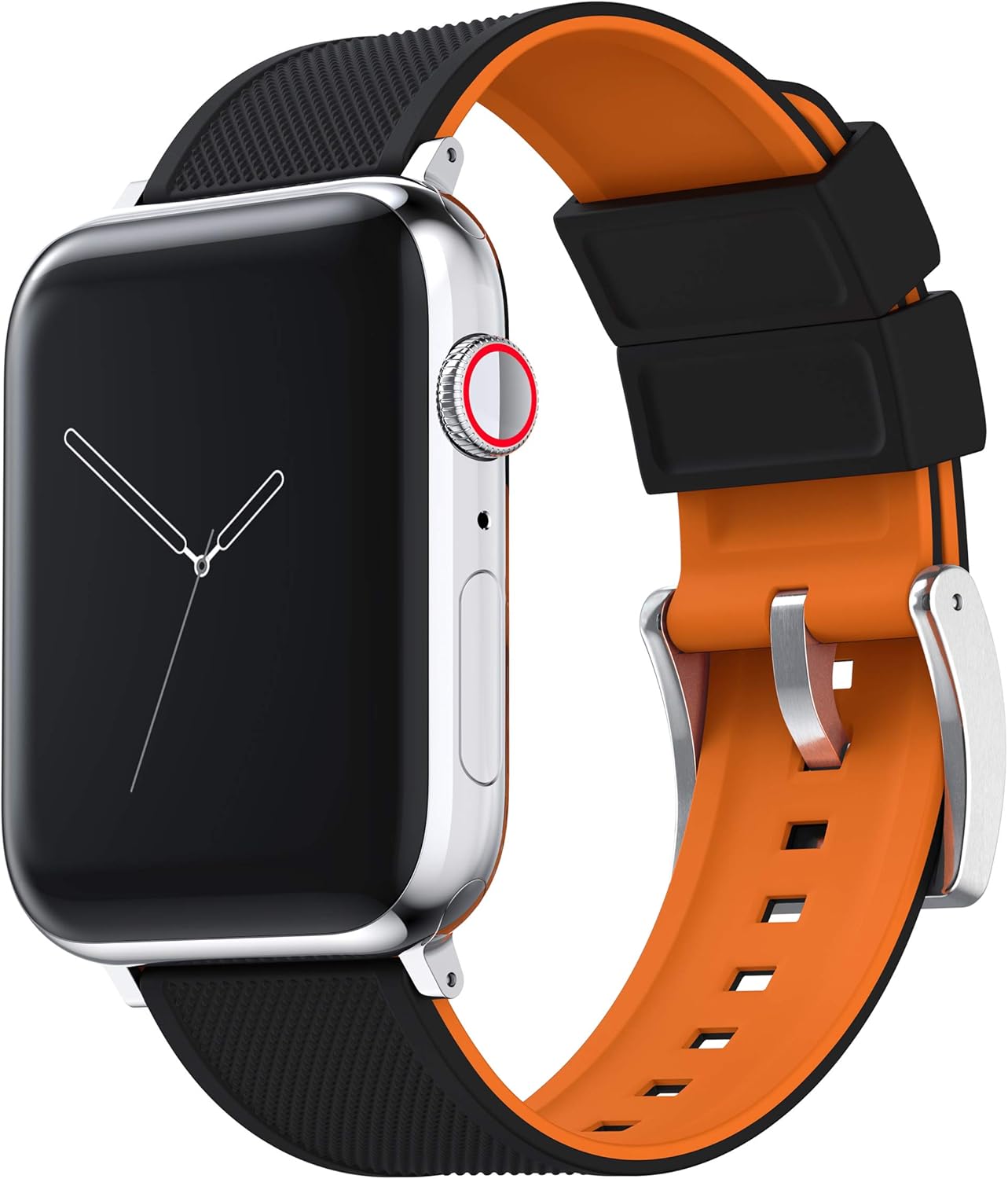 Barton Watch Bands – Extensibles de silicona Elite para reloj – Accesorios y adaptadores negros con deposición física de vapor, de liberación