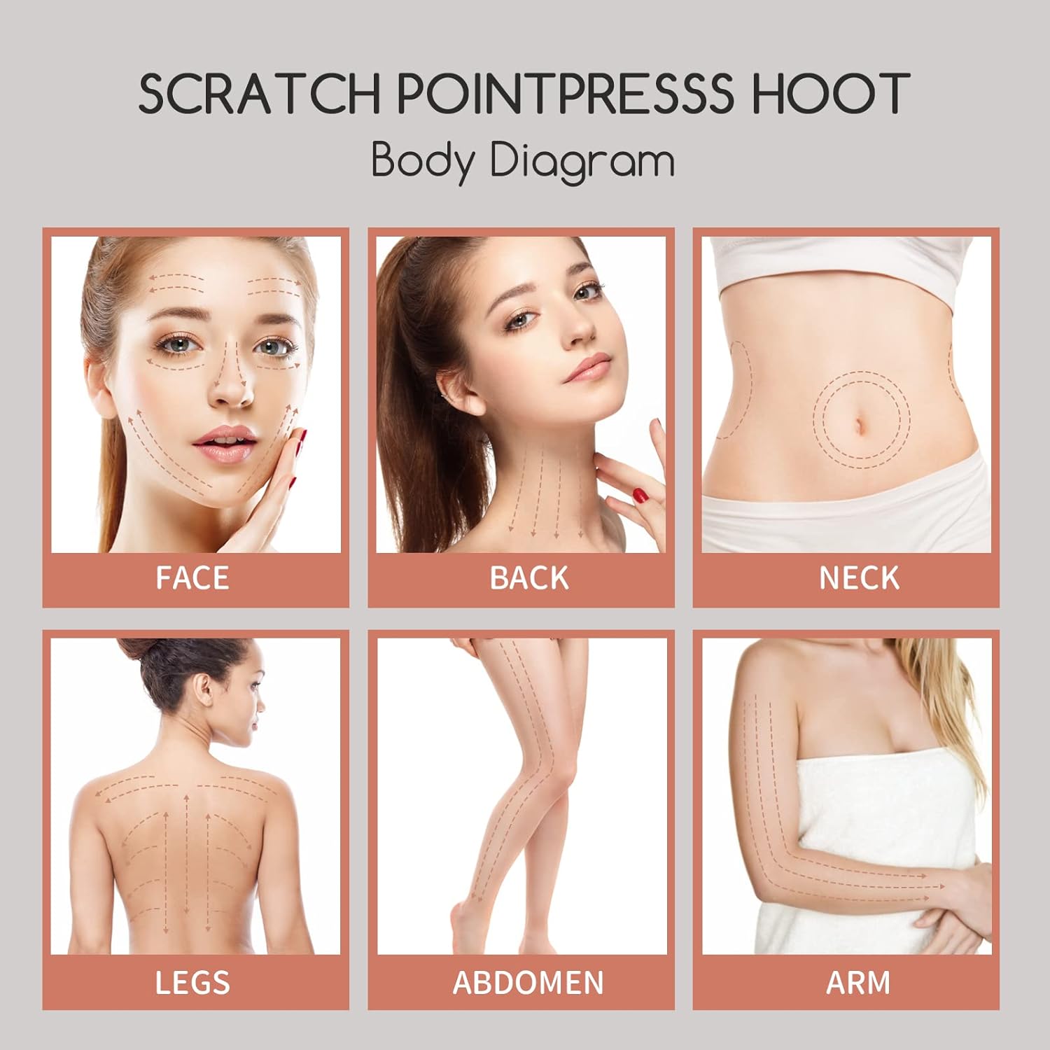 Gua Sha Herramientas faciales Herramientas para el cuidado de la piel, herramienta Guasha de madera para cara para terapia de acupuntura SPA