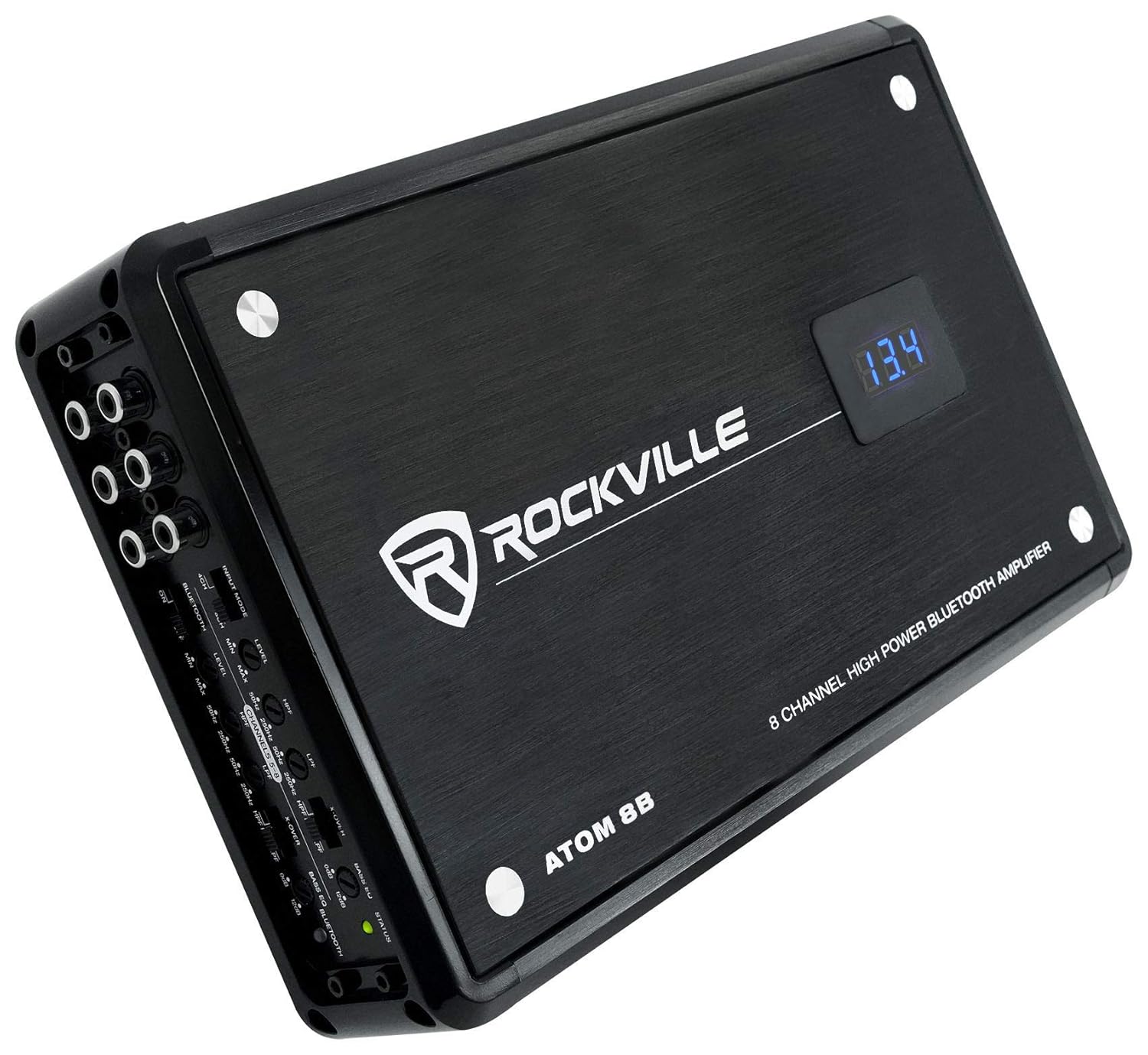 Rockville Atom 8B 8 canales 3500 vatios marinobarco amplificador amplificador wBluetooth